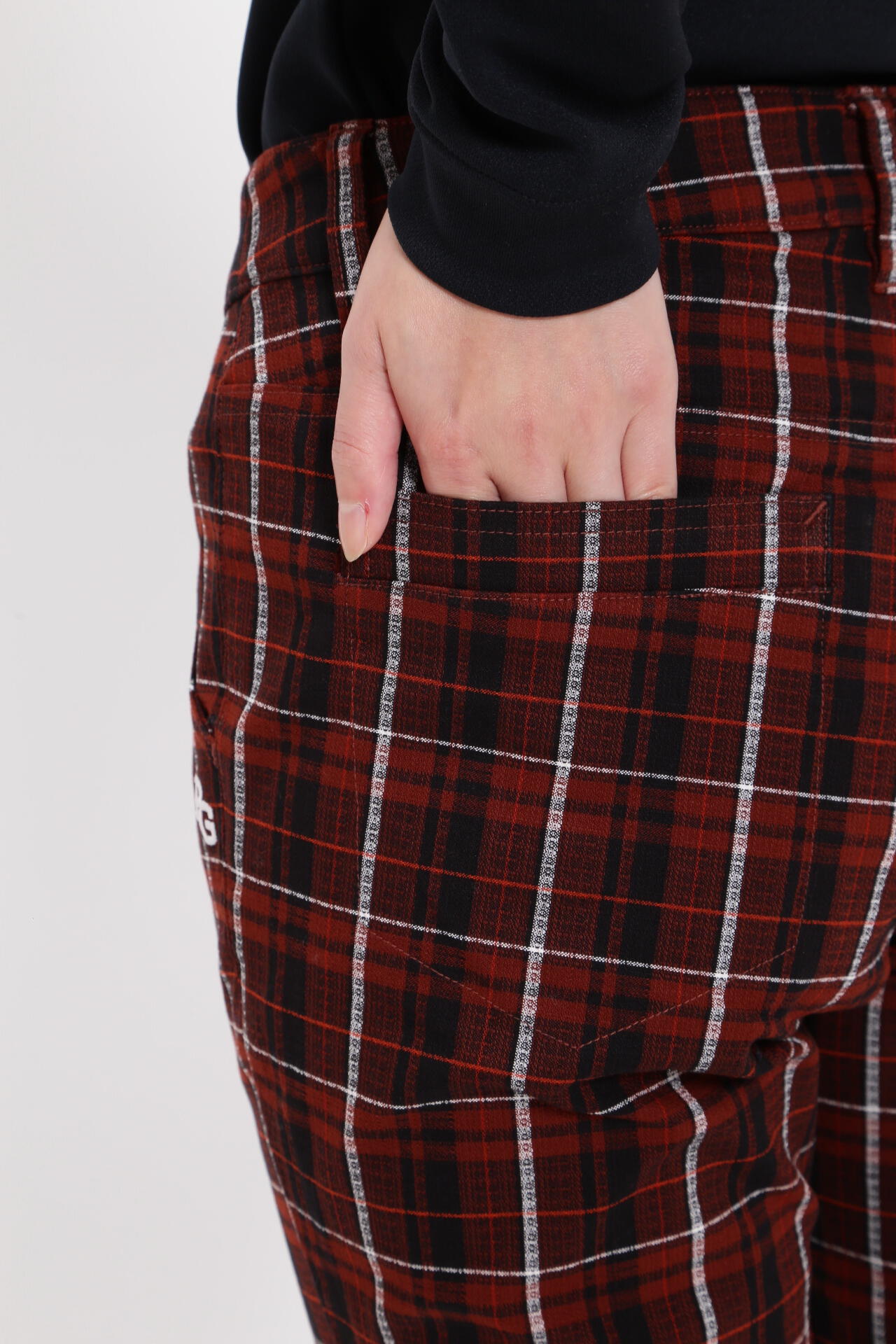 コットンストレッチドビー 5ポケットパンツ <CHECKシリーズ>