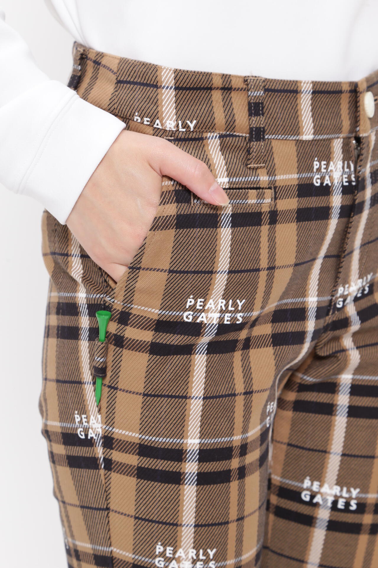 コットンストレッチカルゼチェックパンツ <CHECKシリーズ>