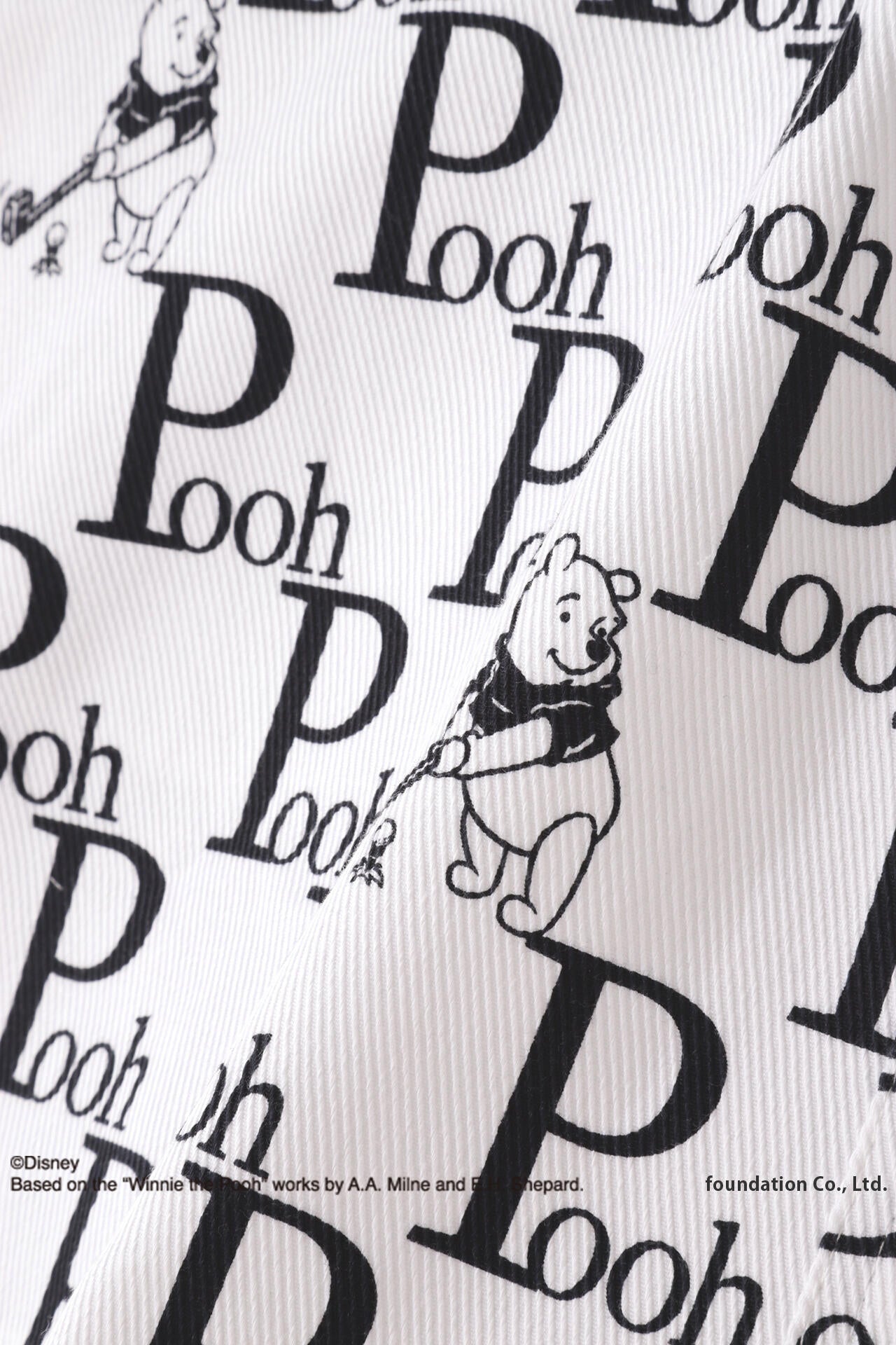 プーさん 総柄プリントオーガニックストレッチカルゼスキニーパンツ <Winnie the Pooh COLLECTION>