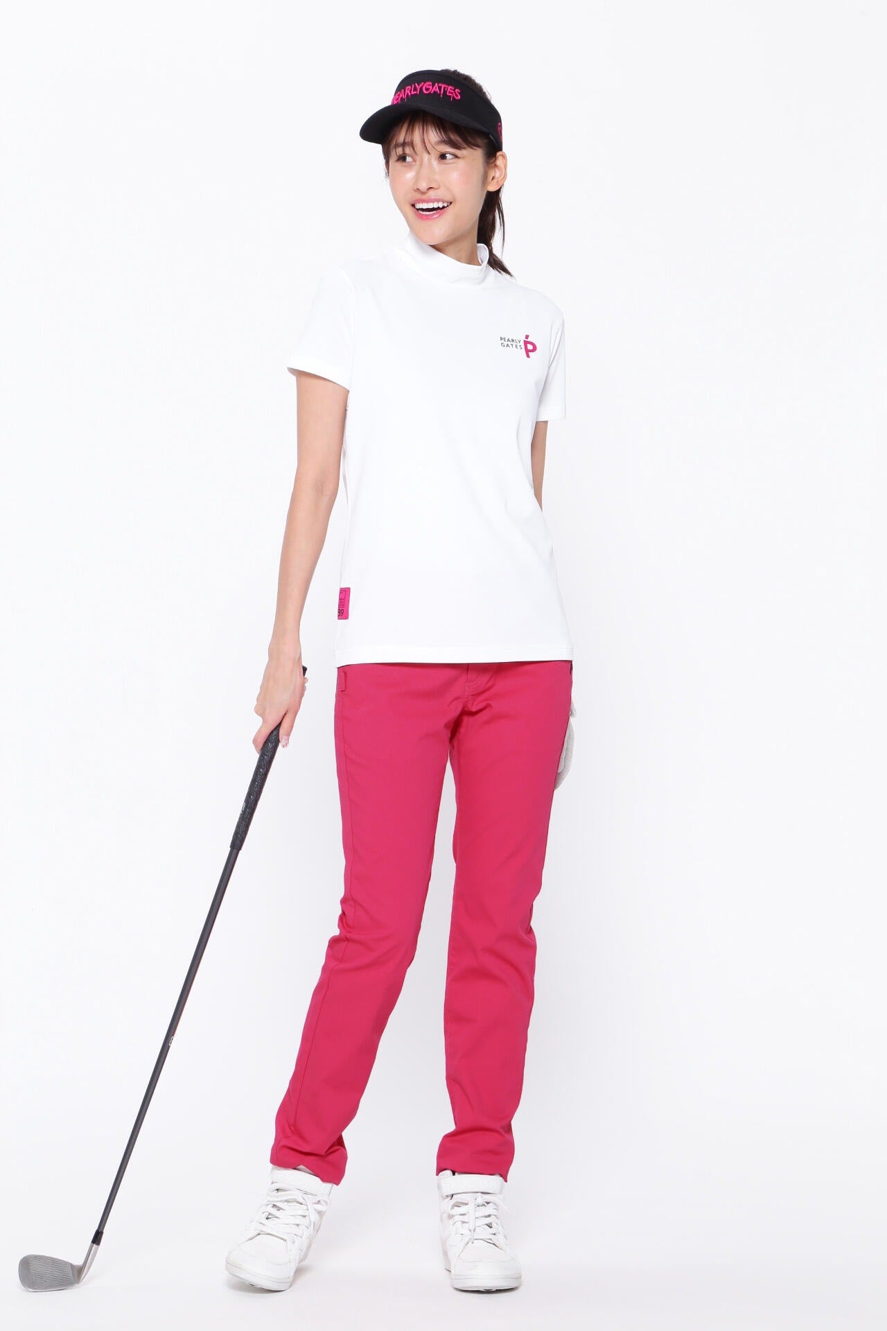 C/Peドライストレッチドビーカルゼ 5ポケットパンツ <Pink with BLACK>