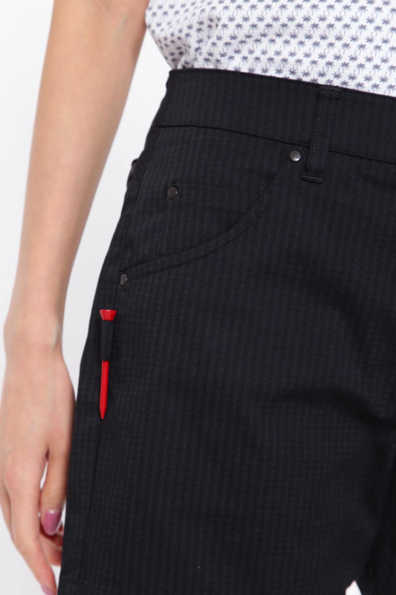 BIGドビー コットンポリエステルストレッチ5ポケットショートパンツ
