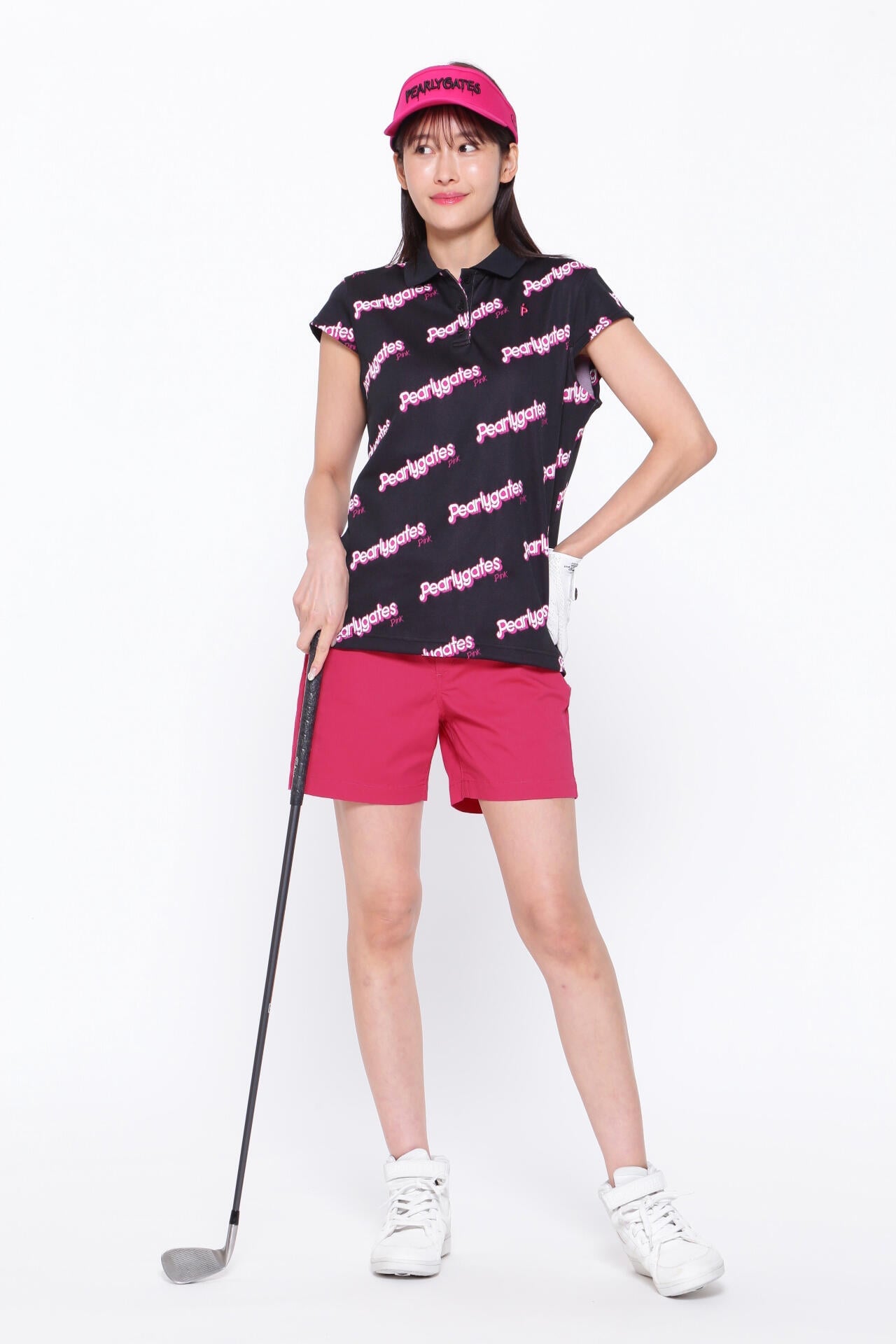 C/Peドライストレッチドビーカルゼ 5ポケットショートパンツ <Pink with BLACK>