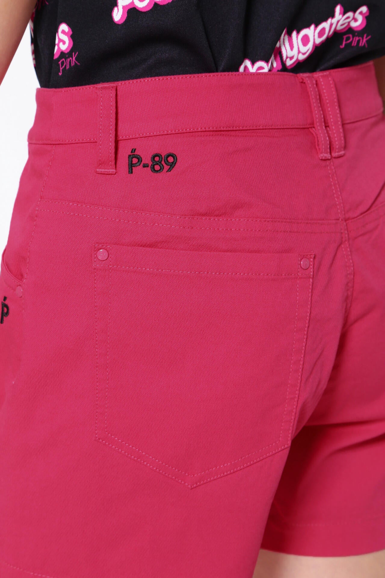 C/Peドライストレッチドビーカルゼ 5ポケットショートパンツ <Pink with BLACK>