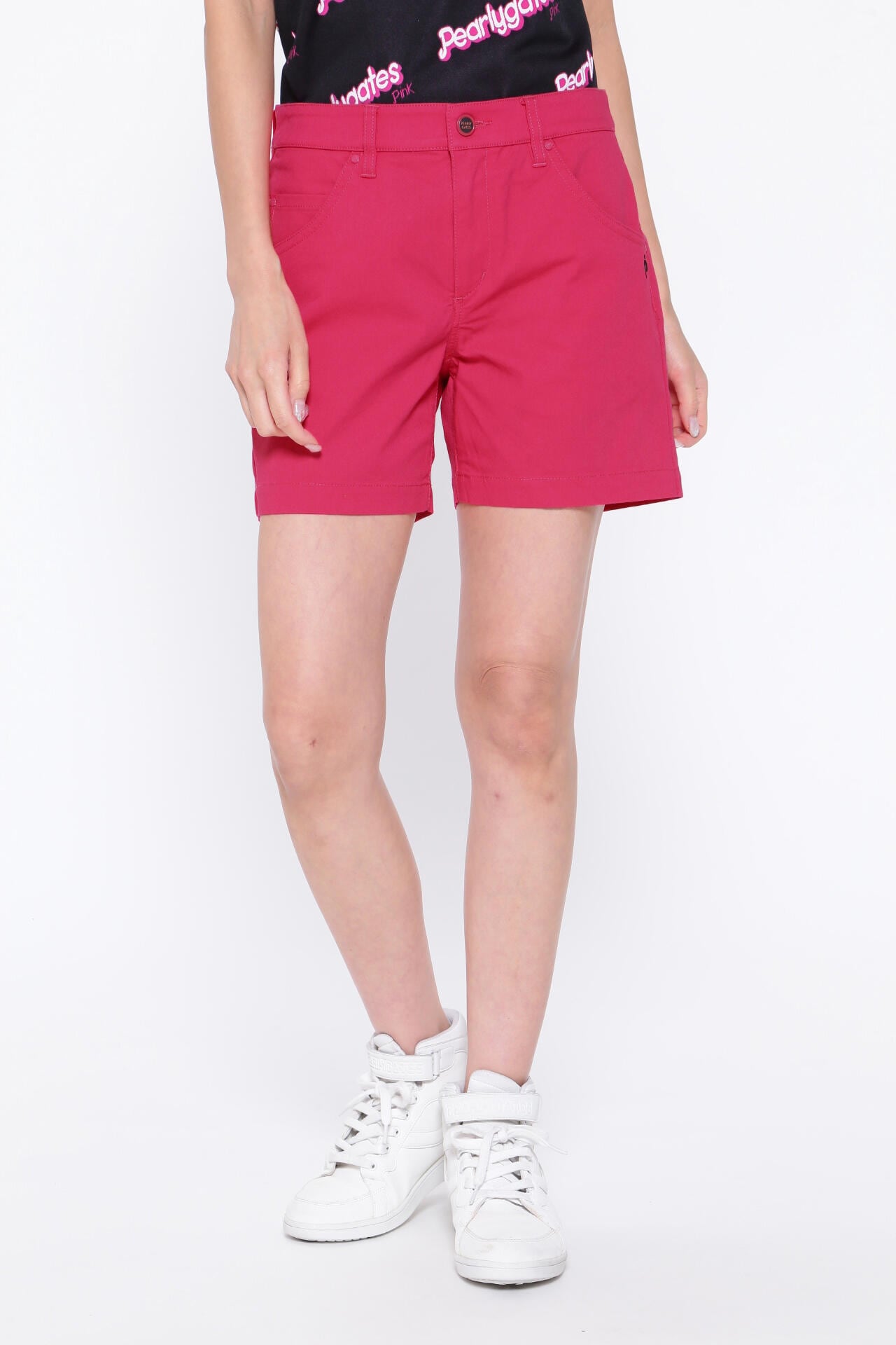 C/Peドライストレッチドビーカルゼ 5ポケットショートパンツ <Pink with BLACK>