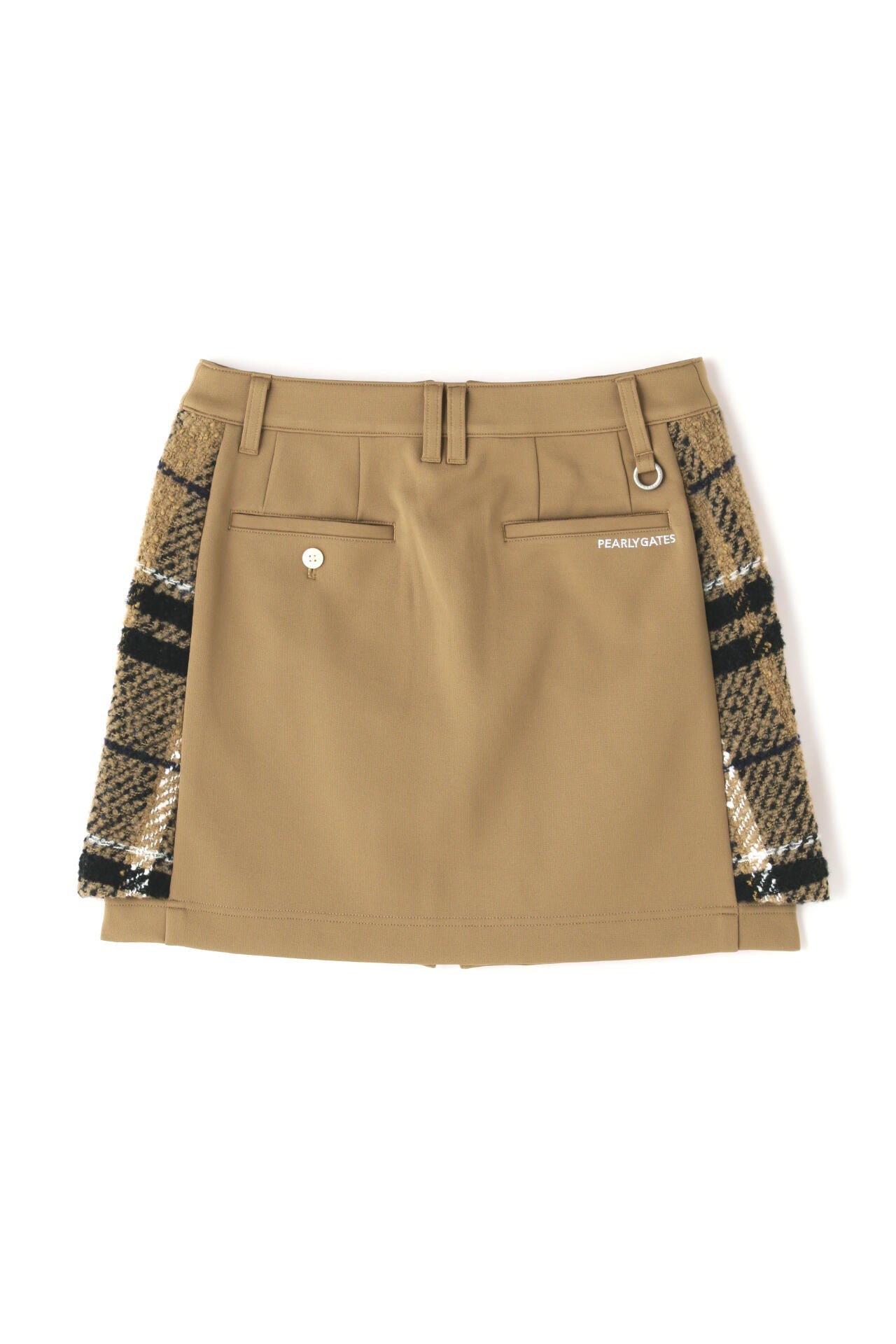 TEXBRIDニットライクハーフ×ロービングビッグチェック スカート <CHECKシリーズ>
