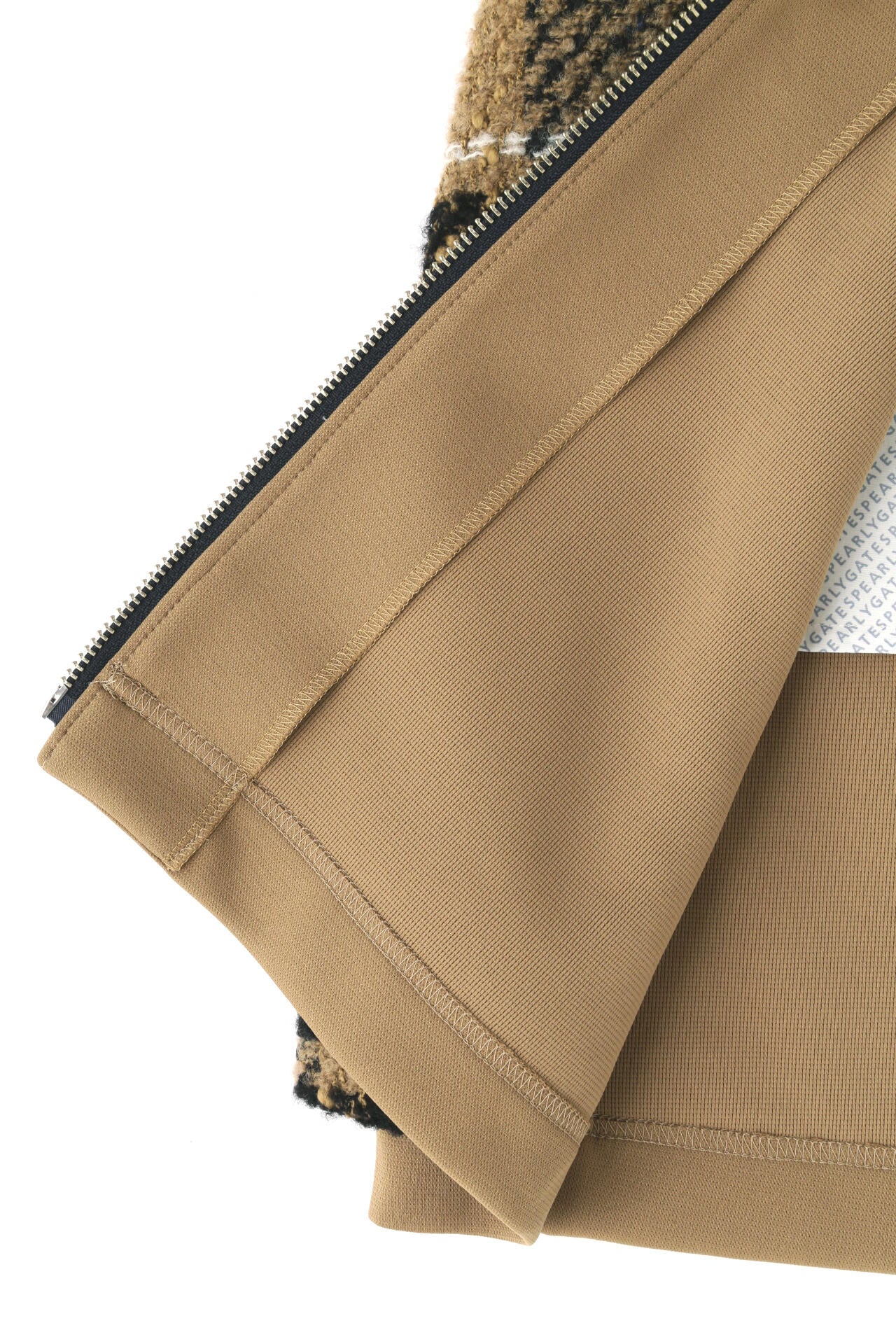 TEXBRIDニットライクハーフ×ロービングビッグチェック スカート <CHECKシリーズ>