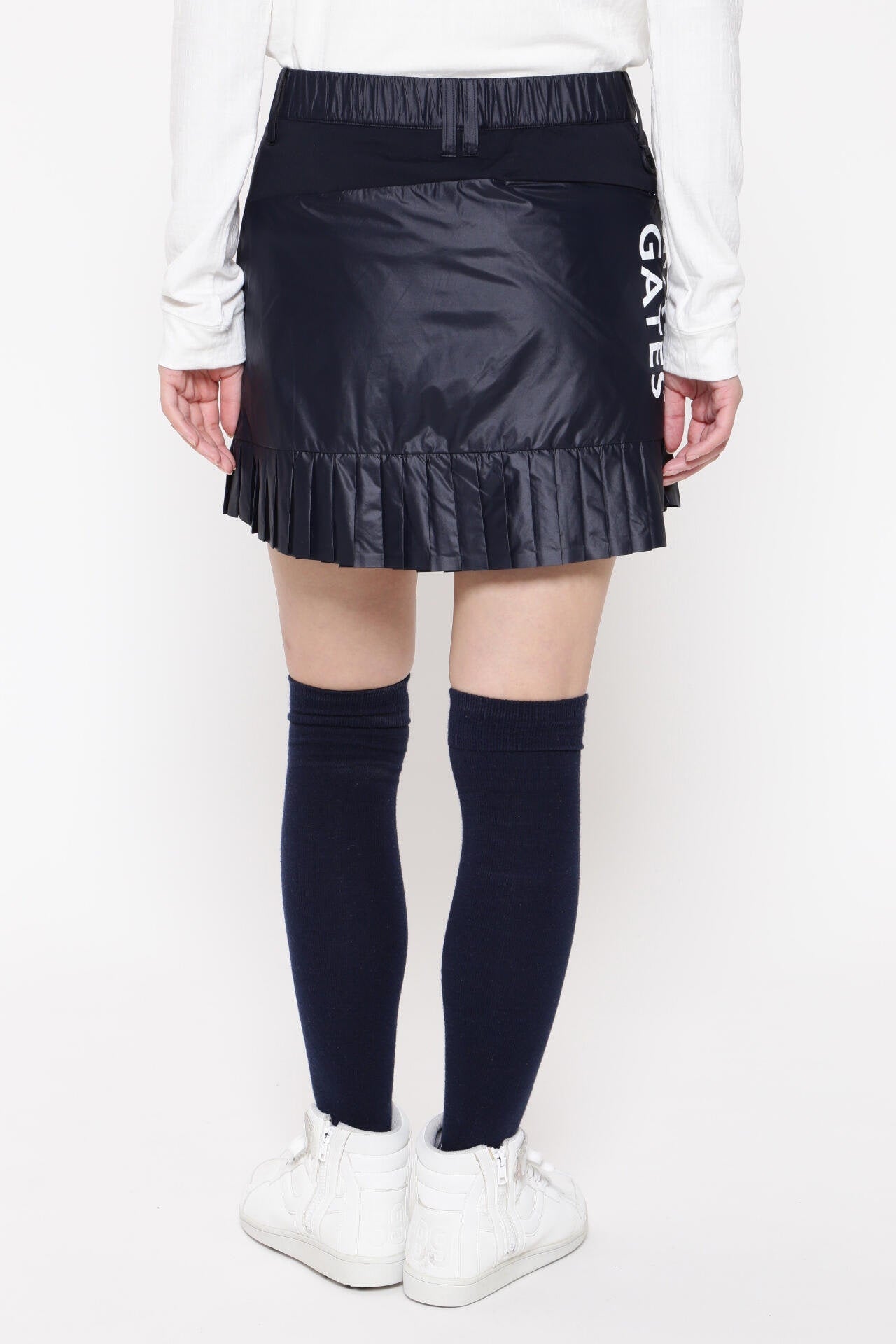 ナイロンストレッチタフタシレー×メリルハイテンションコンパクト裏起毛 スカート