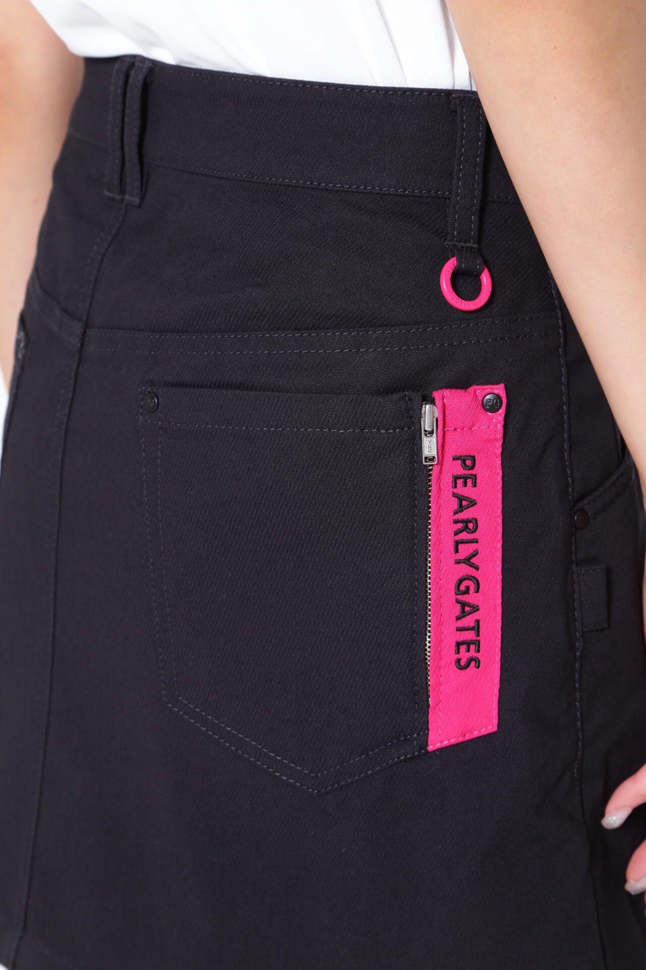 C/Peドライストレッチドビーカルゼ 5ポケットスカート <Pink with BLACK>