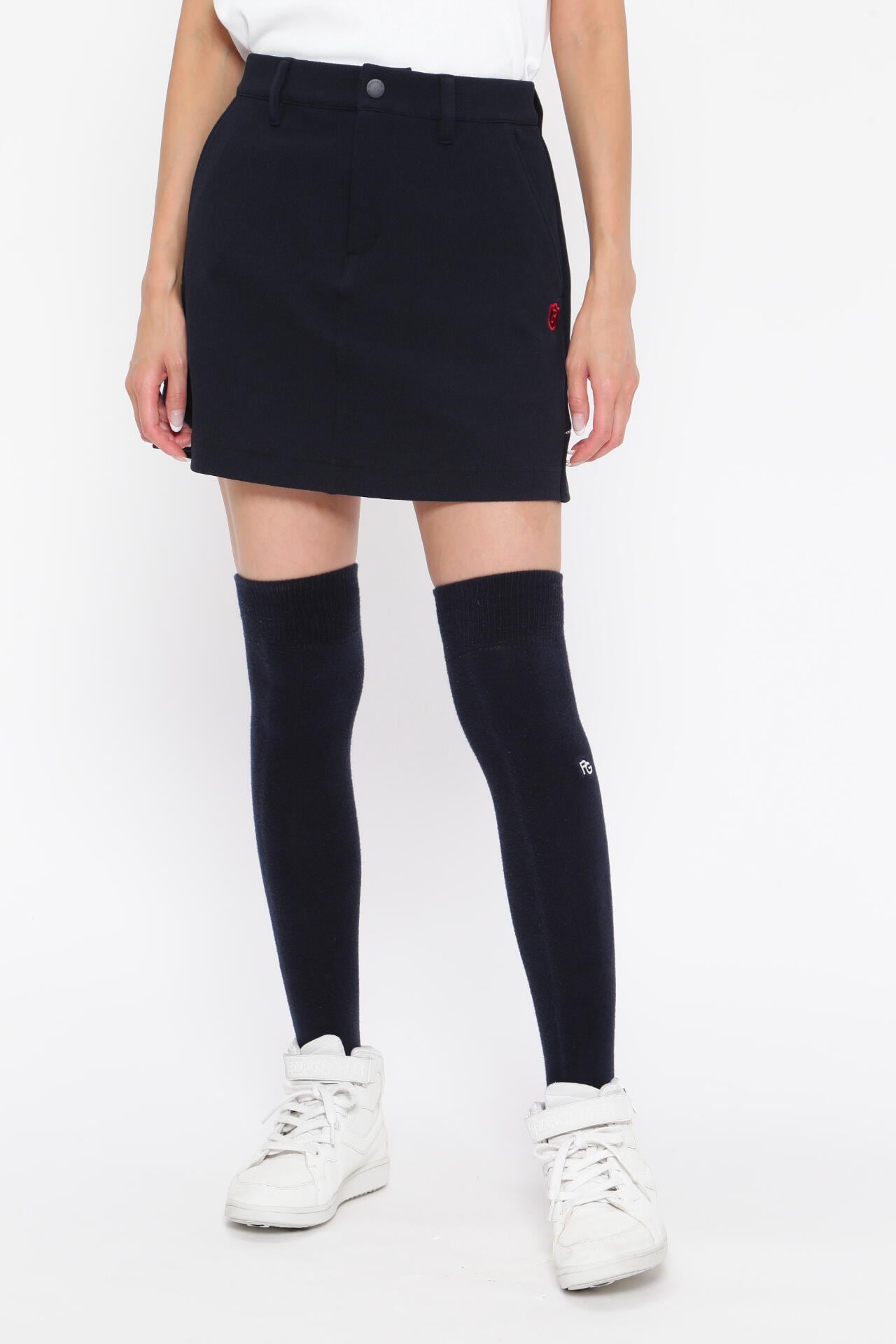 TEXBRIDストレッチヘリンボーン スカート