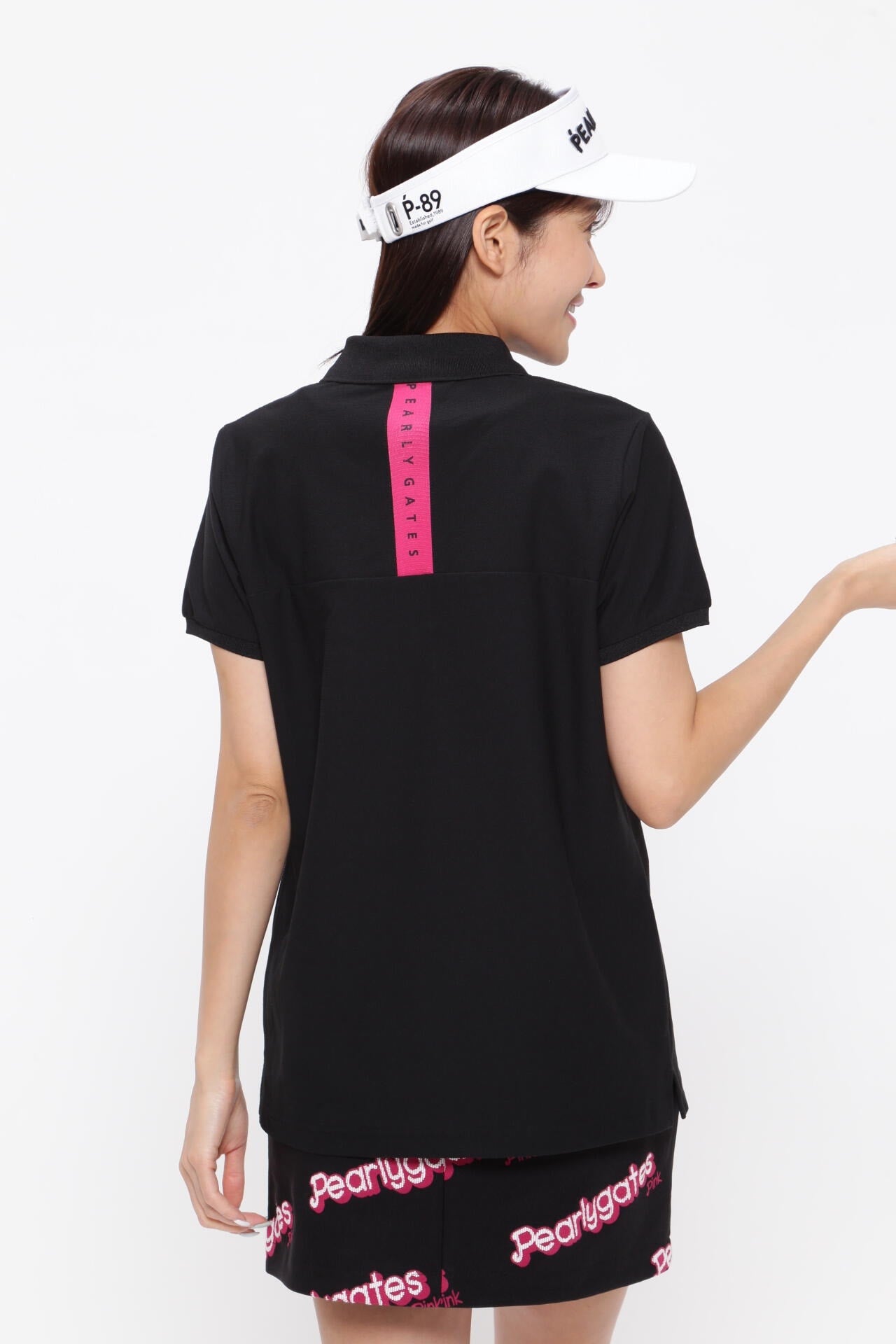 MFYキャンパスメッシュ 半袖ポロシャツ <Pink with BLACK>