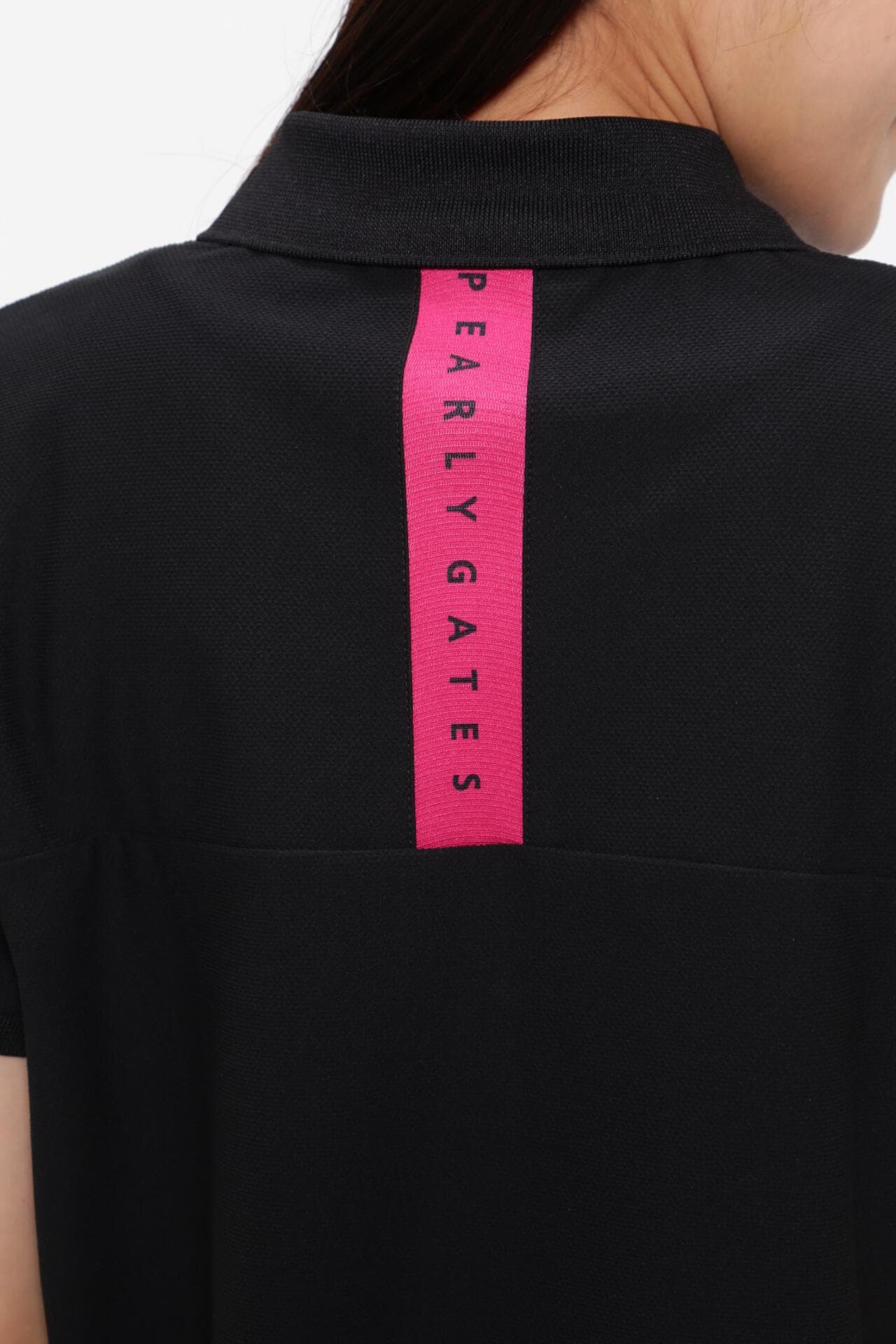 MFYキャンパスメッシュ 半袖ポロシャツ <Pink with BLACK>
