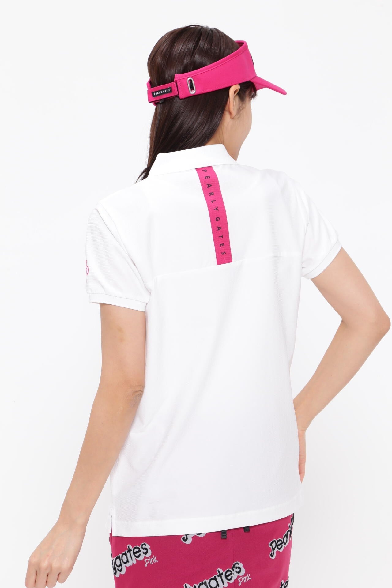 MFYキャンパスメッシュ 半袖ポロシャツ <Pink with BLACK>