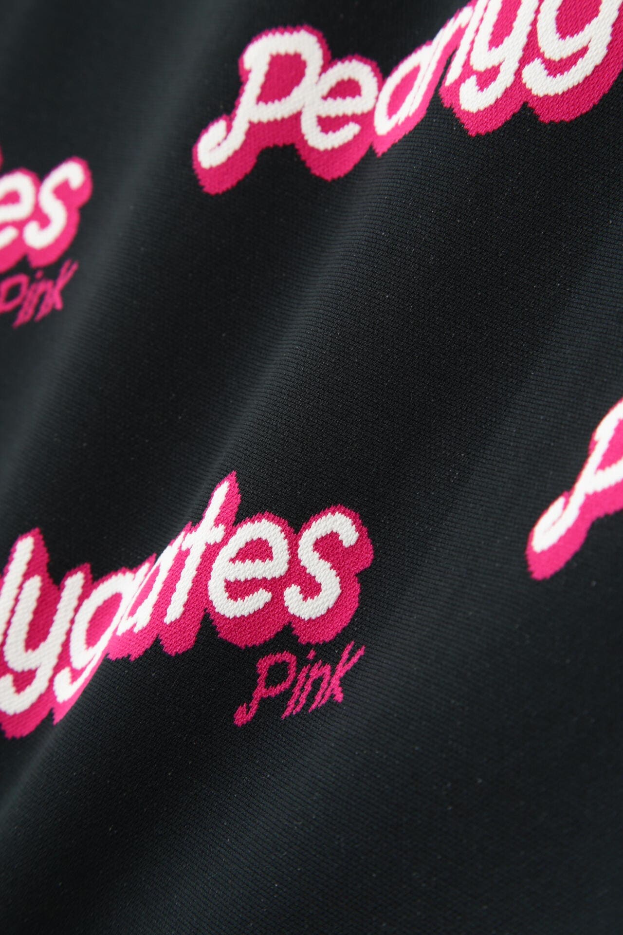 ロゴジャガード 半袖ポロシャツ <Pink with BLACK>