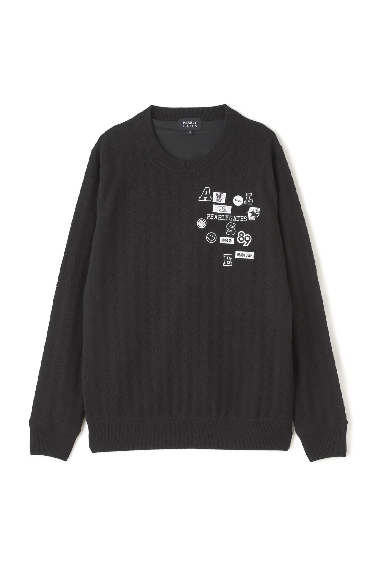 【オンライン限定アイテム】千鳥柄×DiAPLEX クルーネックニットプルオーバー