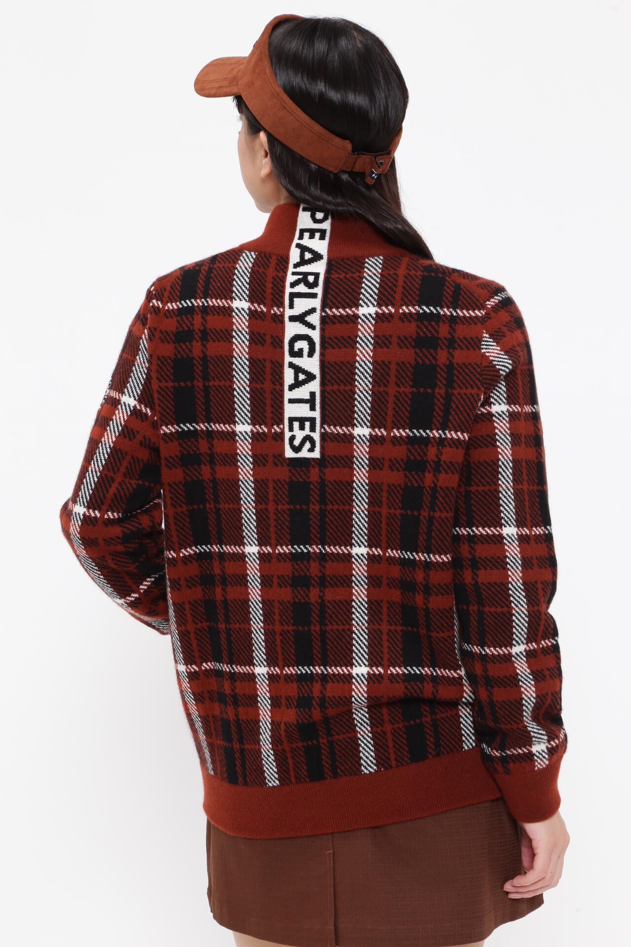 カシミヤ天竺 フルジップニットジャケット <CHECKシリーズ>