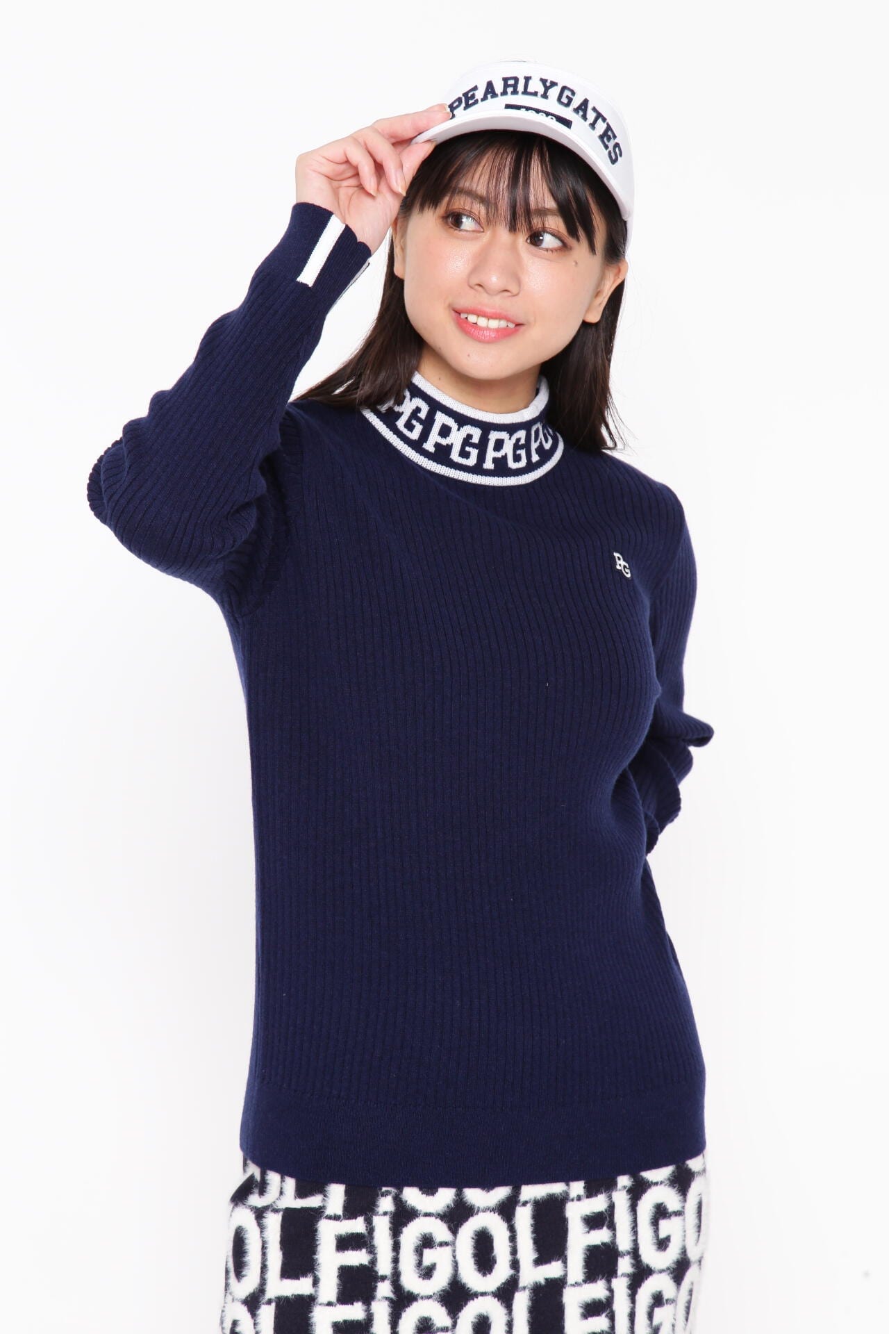 ウールカシミヤ ハイネックニットプルオーバー