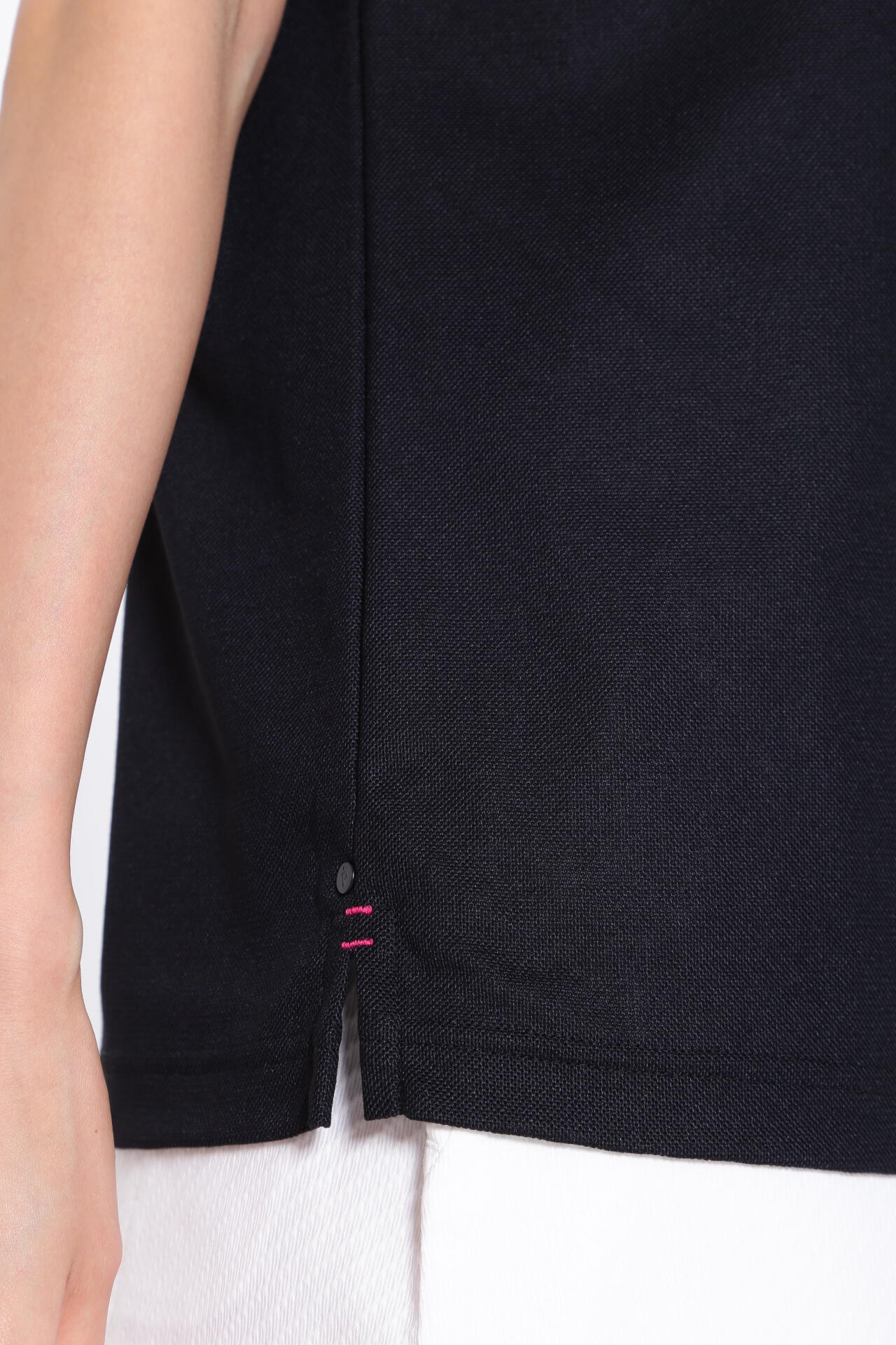 裏カノコ 半袖ポロシャツ <Pink with BLACK>