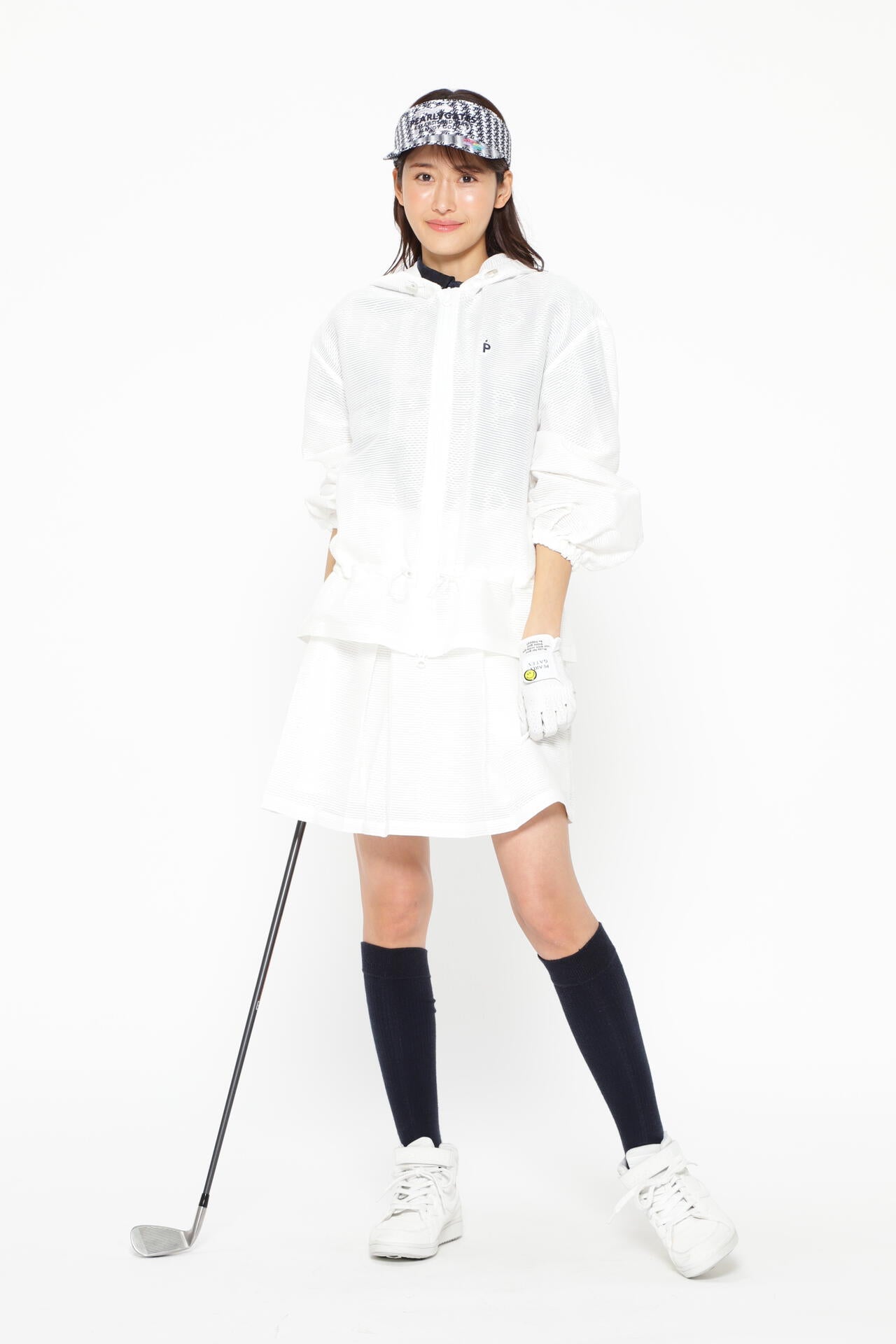 PGロゴメッシュジャガード フルジップフーディ