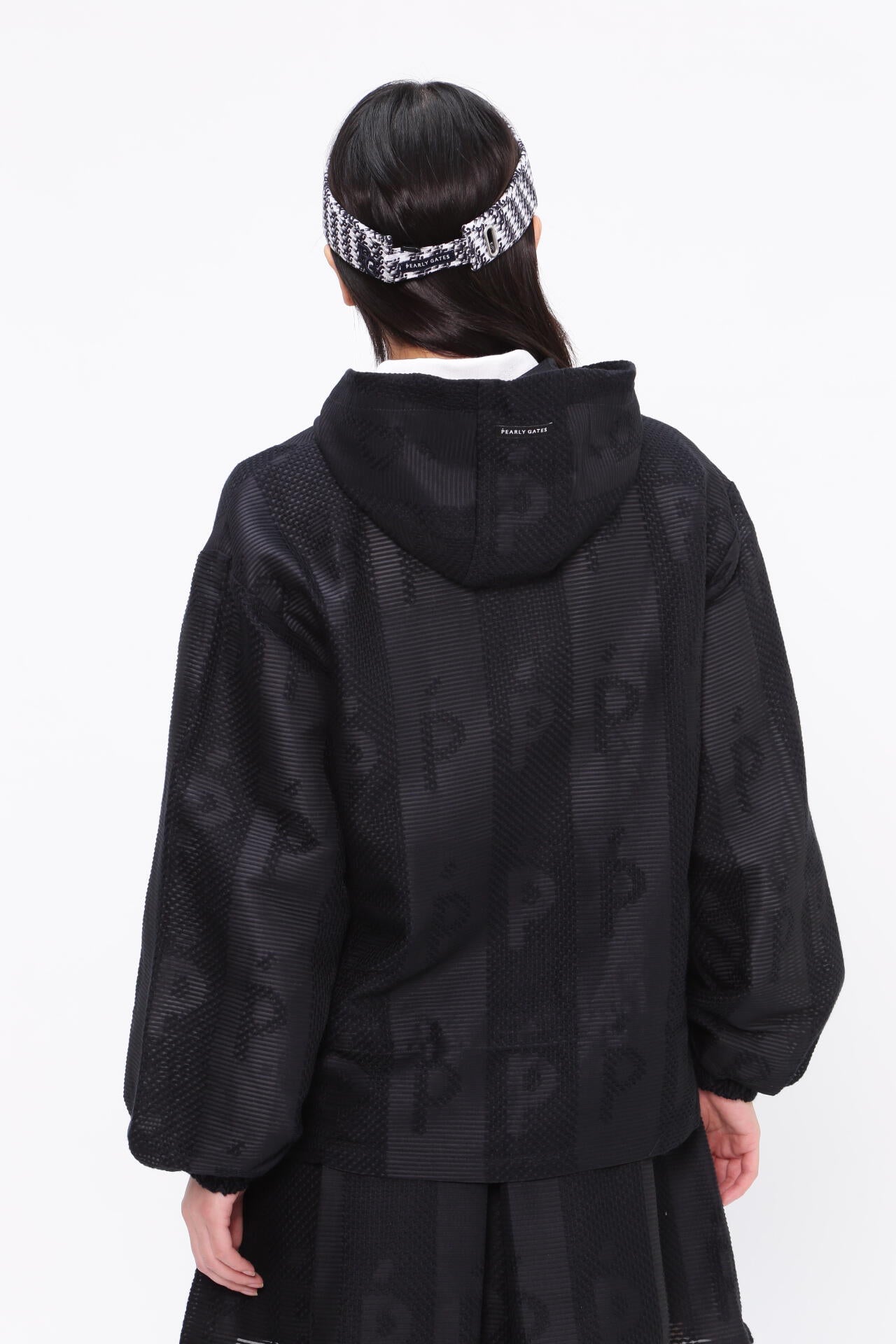 PGロゴメッシュジャガード フルジップフーディ