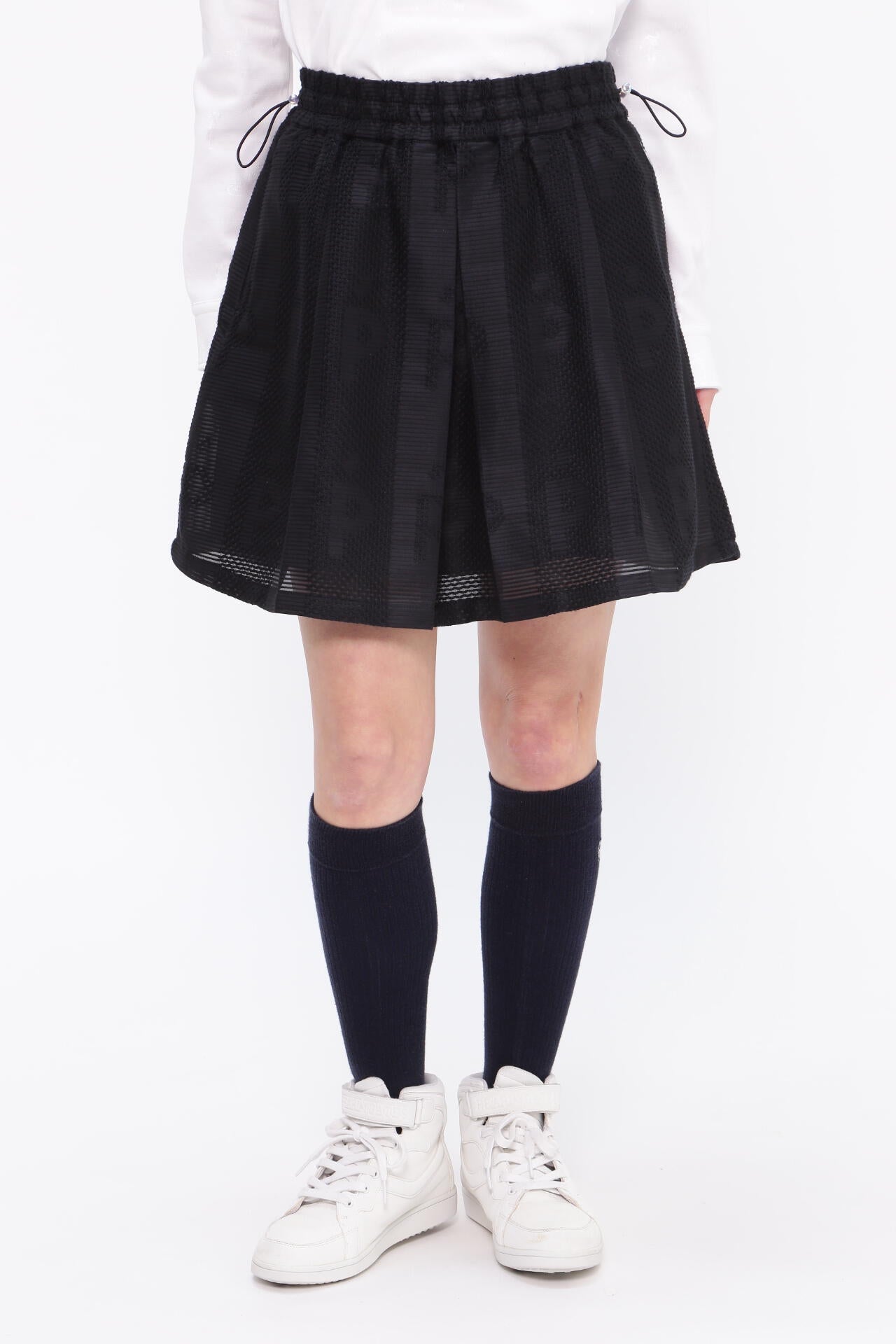 PGロゴメッシュジャガード スカート