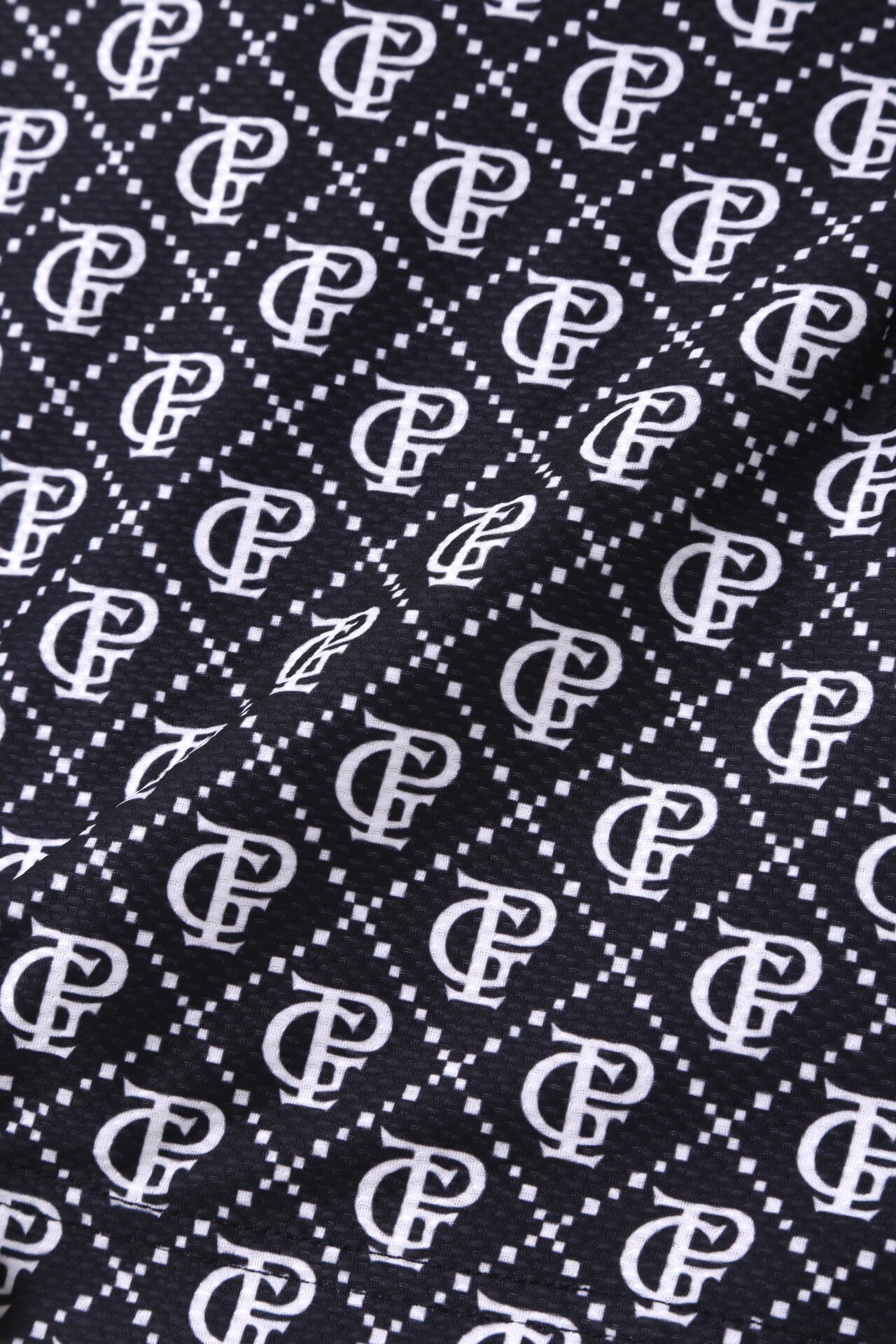 PGロゴメッシュ半袖ポロシャツ <モノグラム柄>