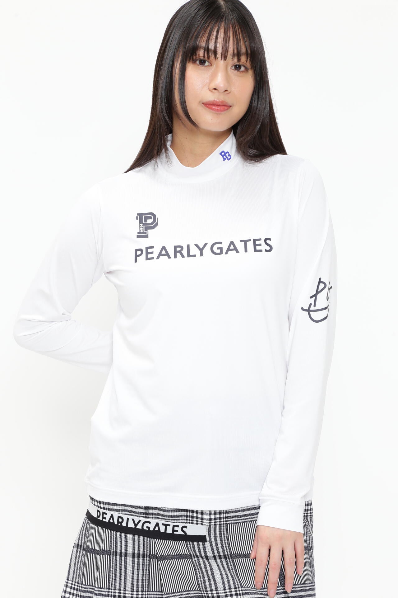 【PG BODY】E/ベアカノコ長袖モックネックカットソー