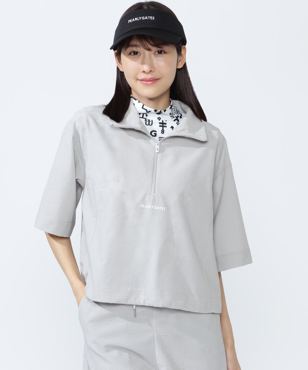 プライムフレックス×DotAir 5分袖ハーフジップ