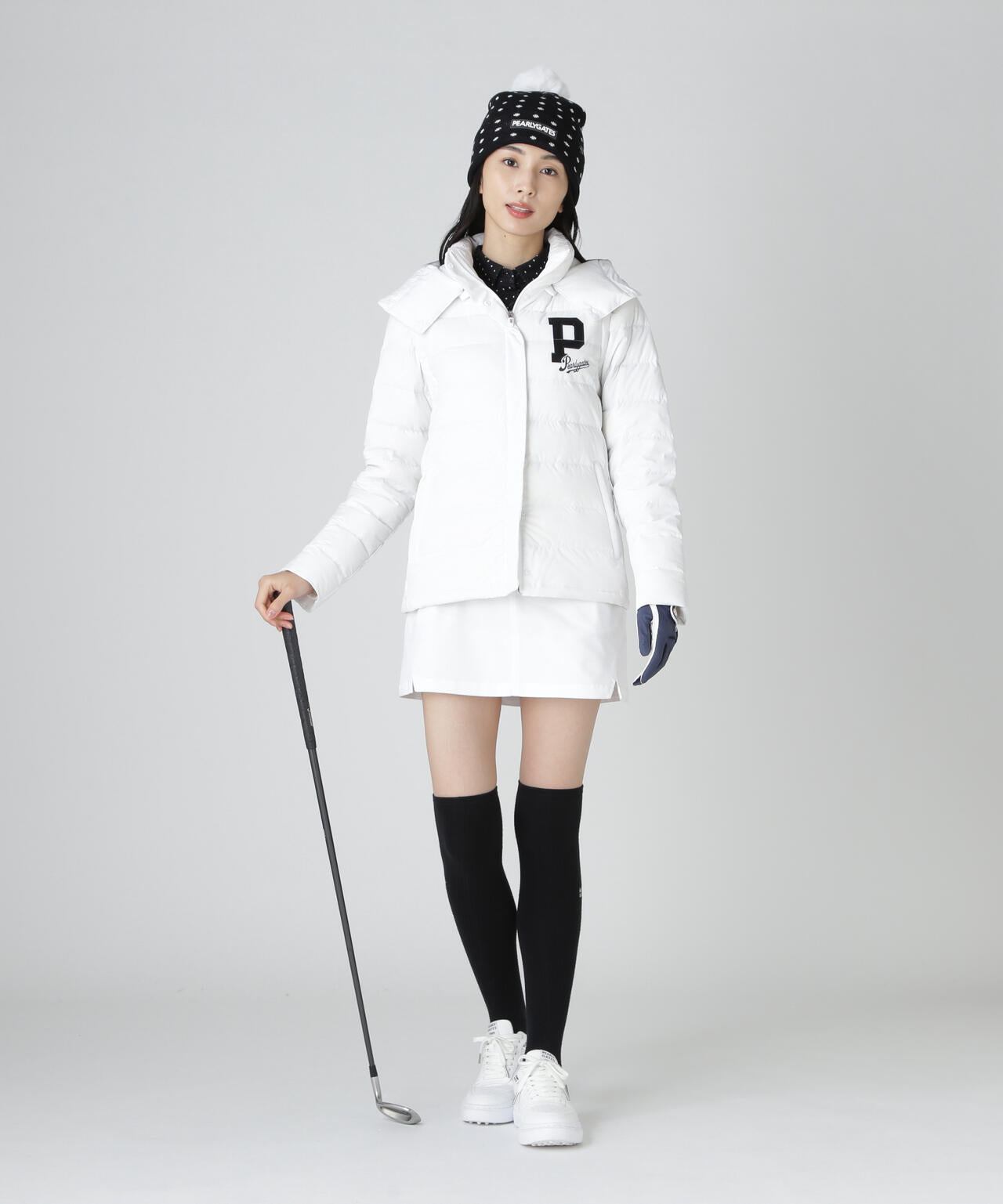 Nyストレッチタフタフーディダウンジャケット