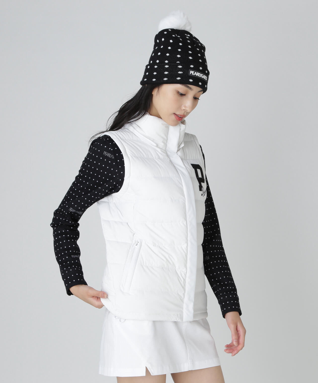 Nyストレッチタフタフーディダウンジャケット