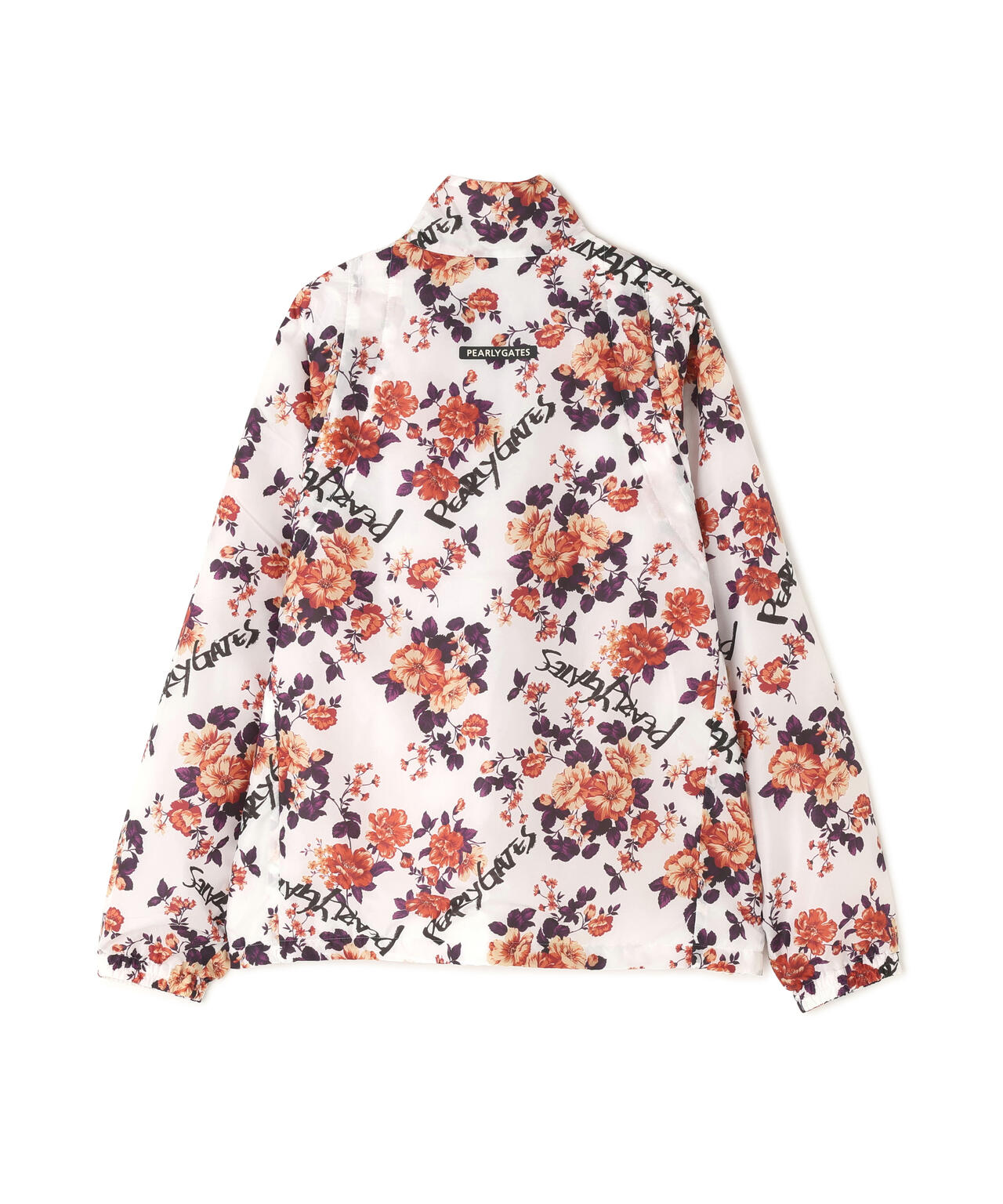 Peミニリップ中綿ジップアップブルゾン <繊細花柄>