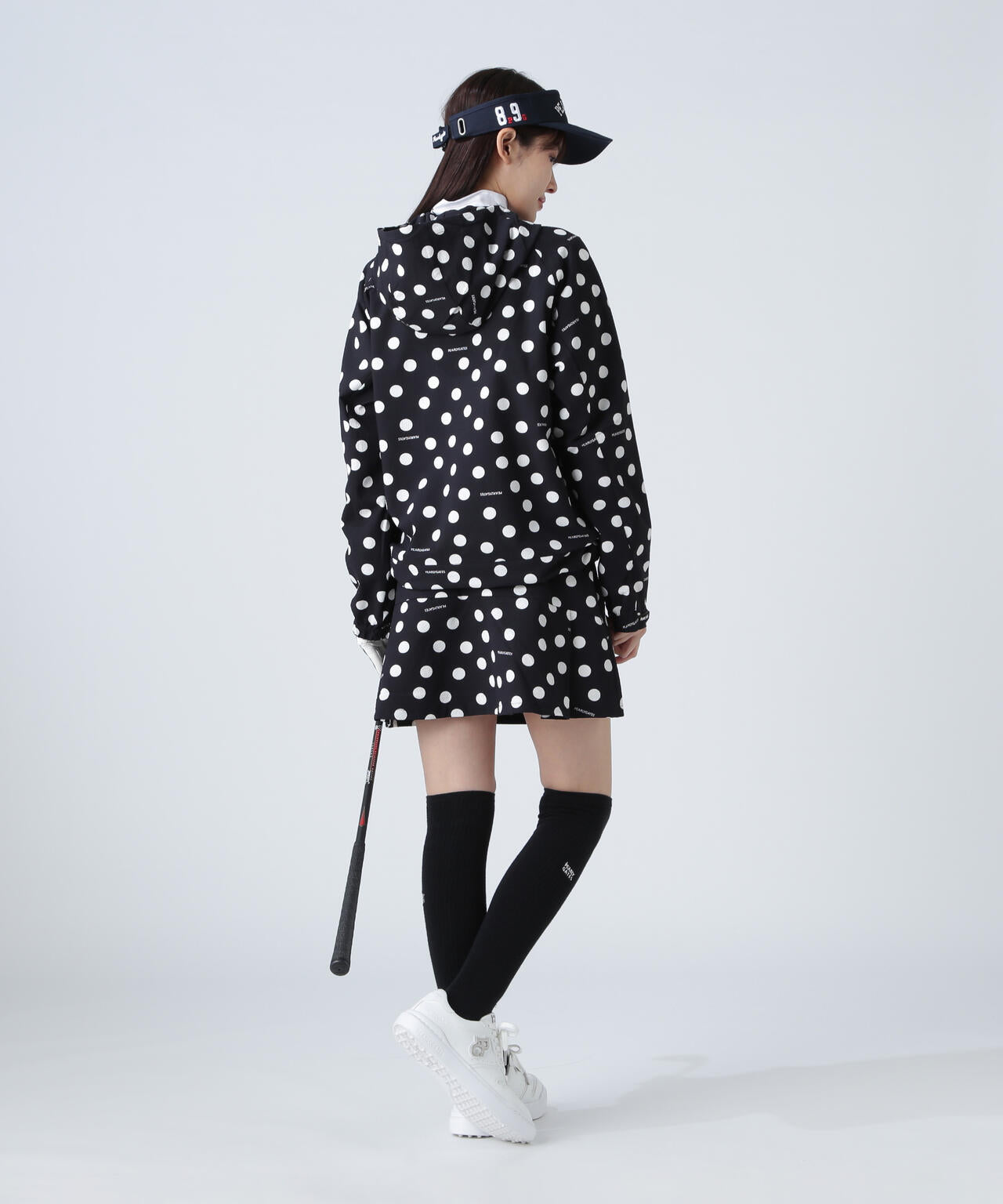 Peストレッチサッカー フルジップフーディ <ランダムドット柄>