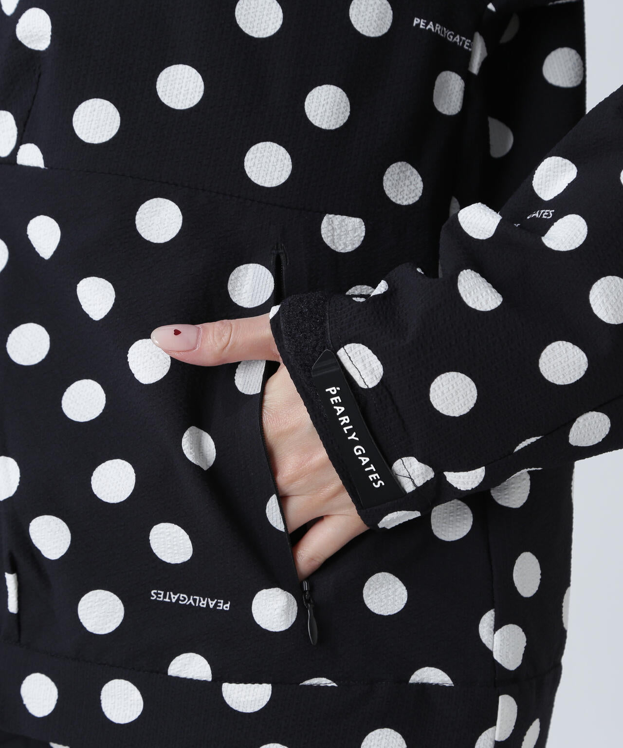 Peストレッチサッカー フルジップフーディ <ランダムドット柄>