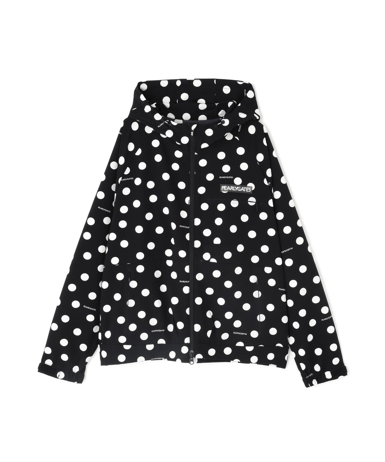 Peストレッチサッカー フルジップフーディ <ランダムドット柄>