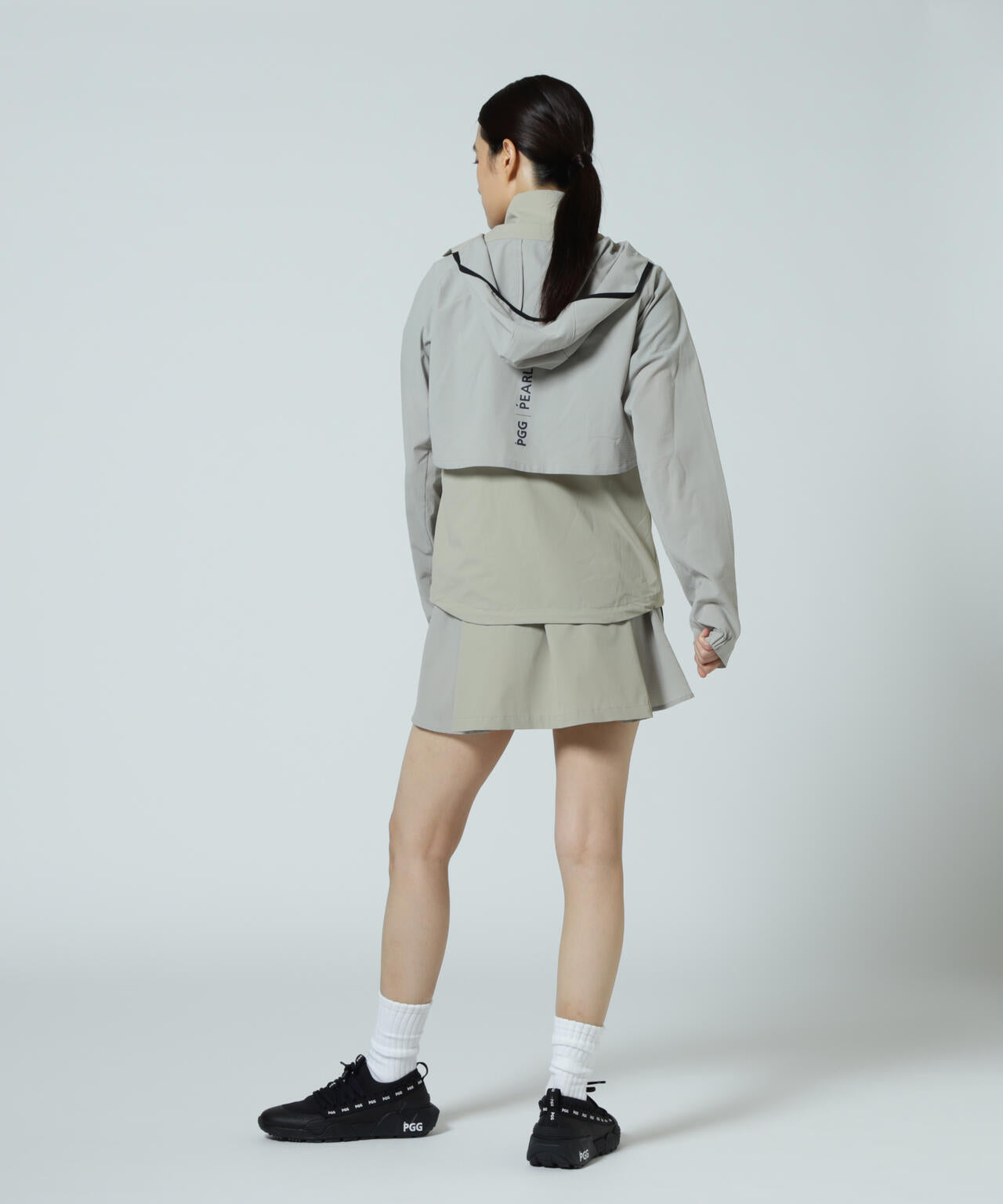 【PGG】【直営店舗&公式オンライン限定】Nyドビーストレッチ×DOTAIR 2WAY フーディブルゾン (LADIES)