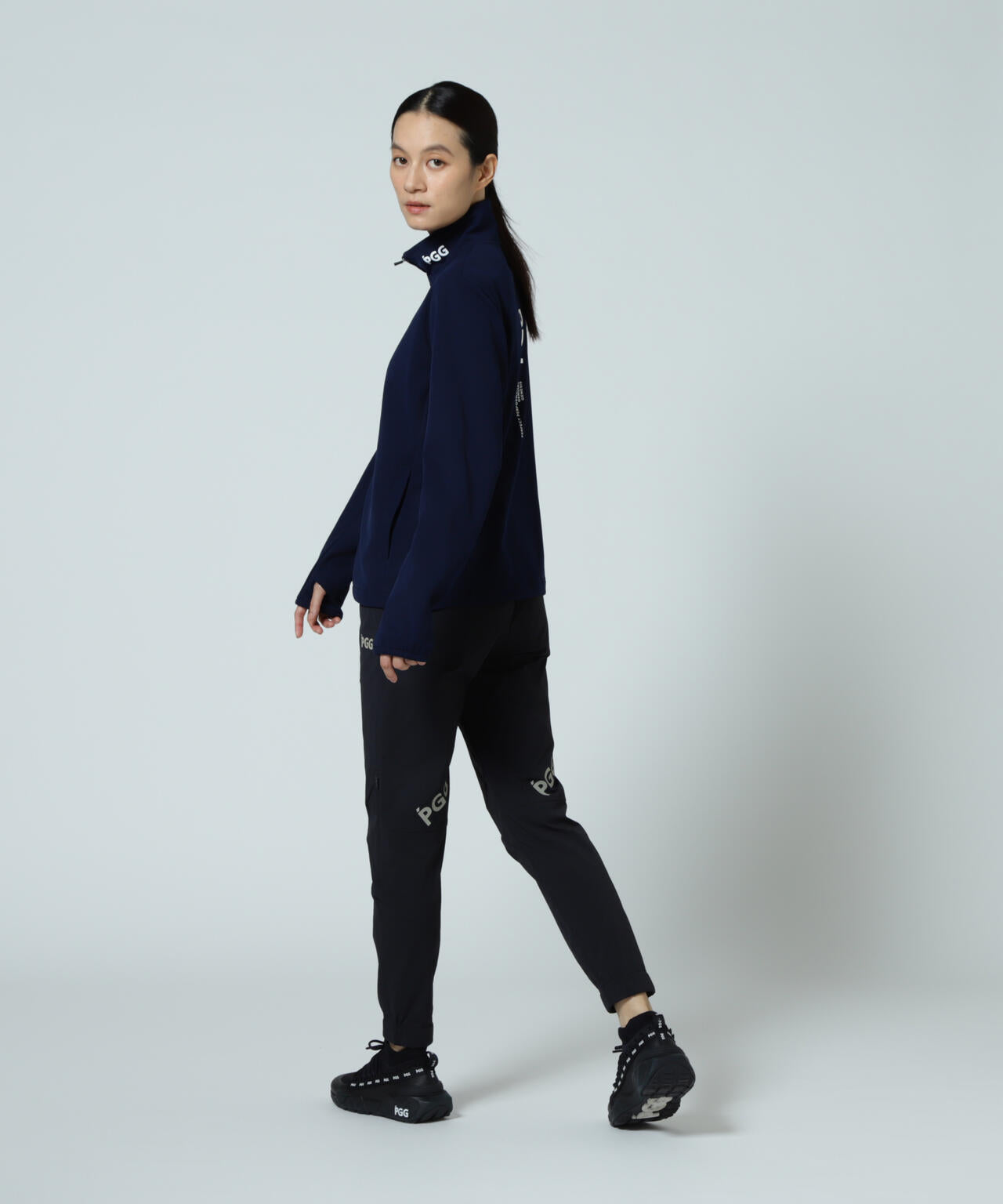 【PGG】【直営店舗&公式オンライン限定】Nyストレッチリップストップ×エプシロン <ロゴ総柄> (LADIES)