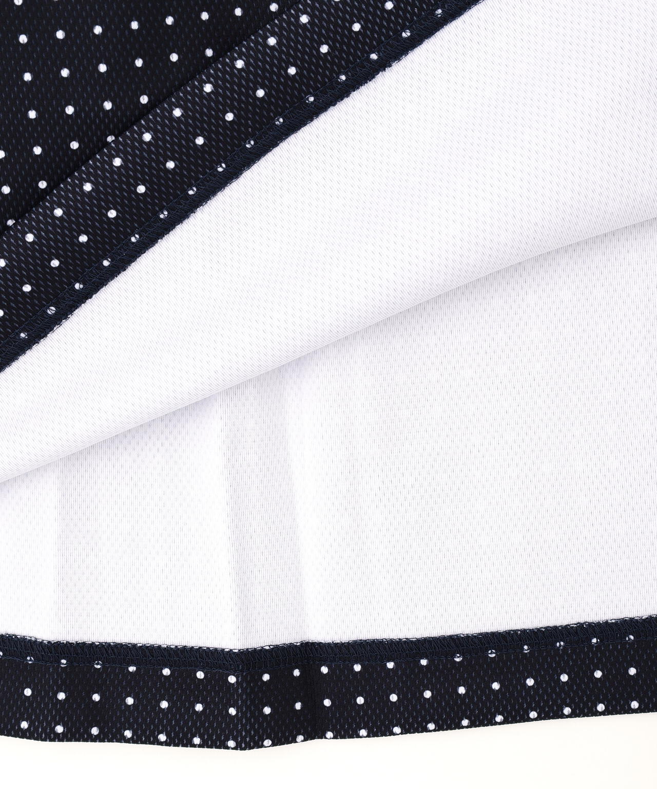 メッシュダンボール ハーフジップアップワンピース <ミニドット柄>