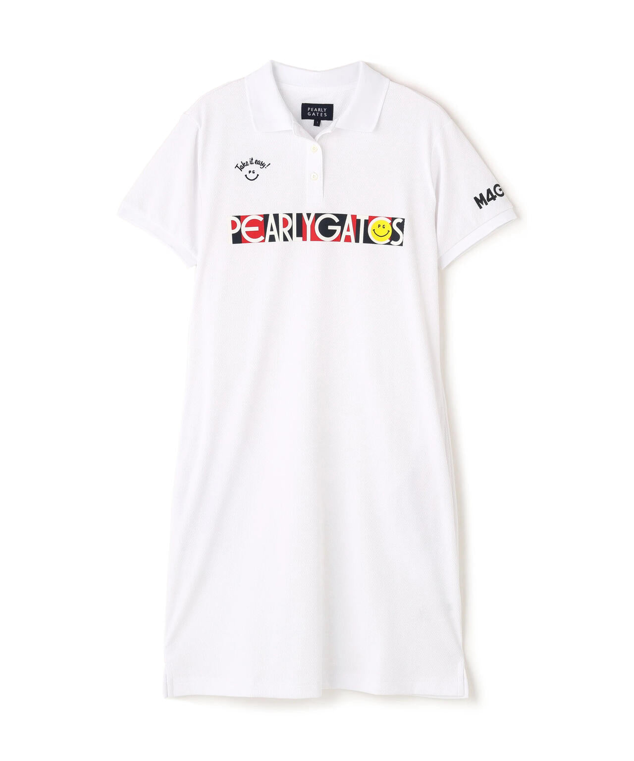 フルダルポップコーンカノコ半袖ポロワンピース