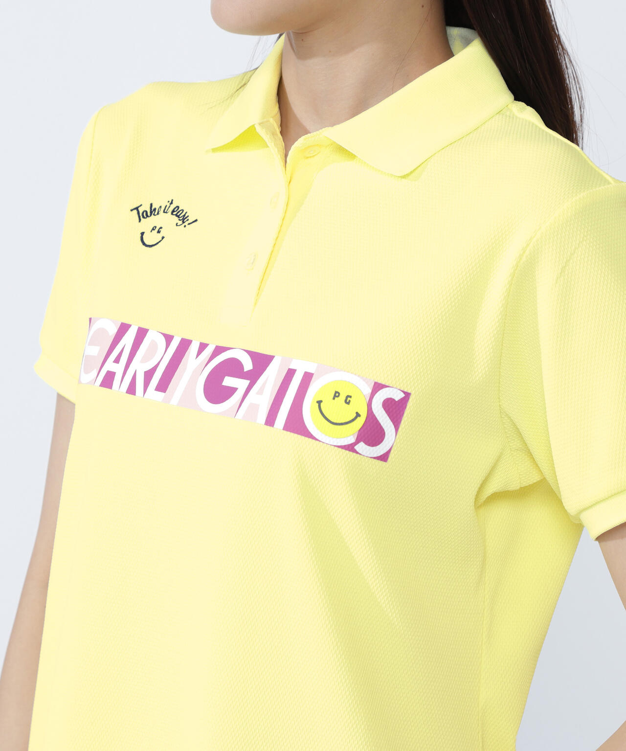 フルダルポップコーンカノコ半袖ポロワンピース