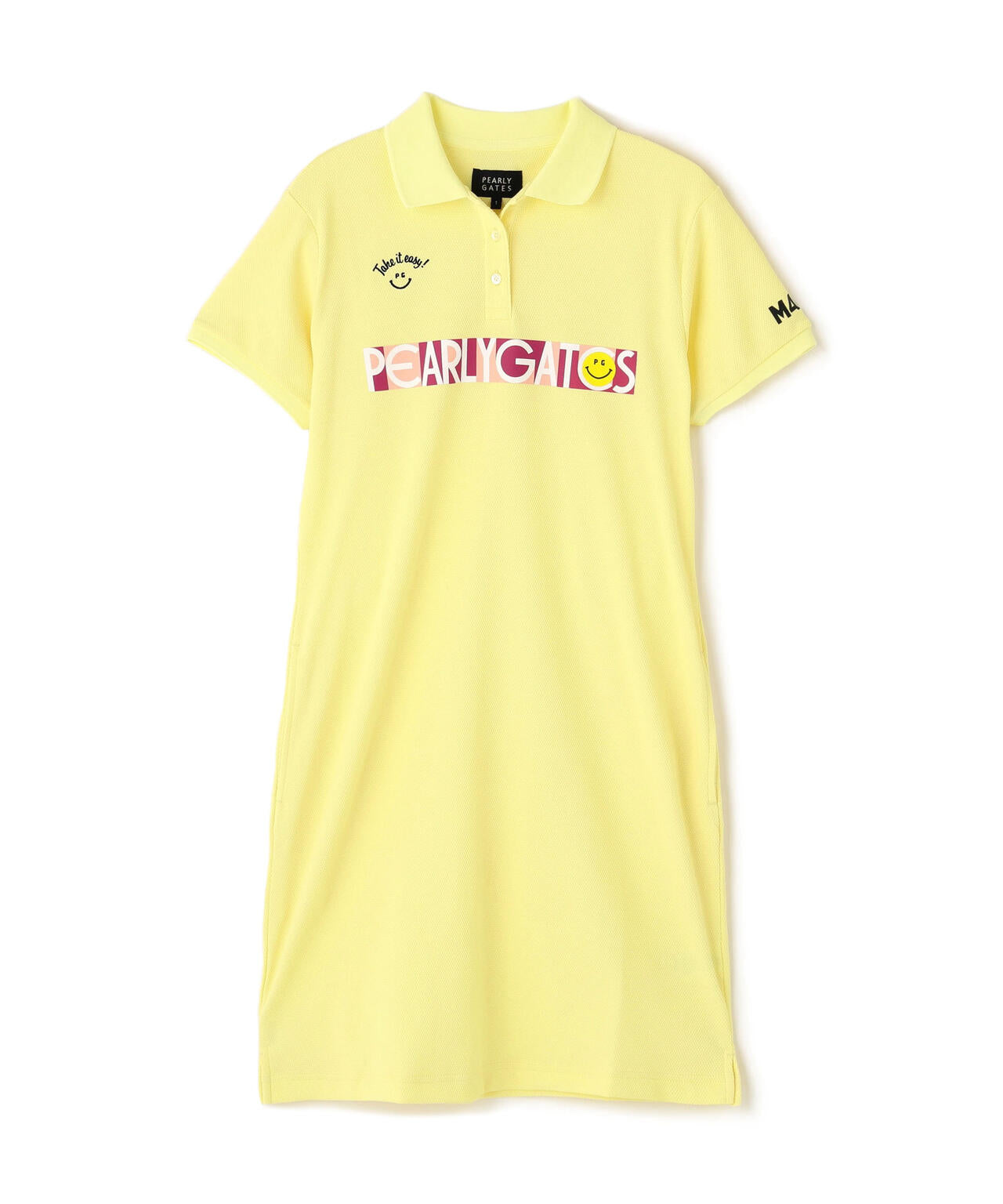 フルダルポップコーンカノコ半袖ポロワンピース