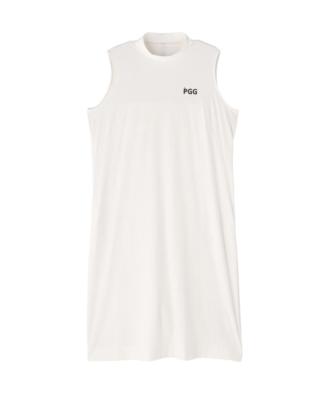 【PGG】【直営店舗&公式オンライン限定】Nyストライプ2WAYスリーブレスモックネックワンピース (LADIES)