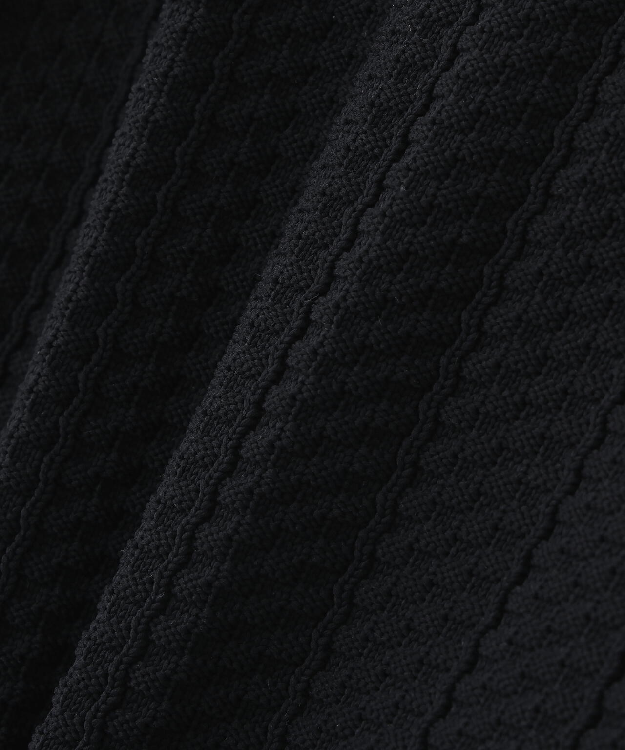 天竺×地柄 ポロニットワンピース