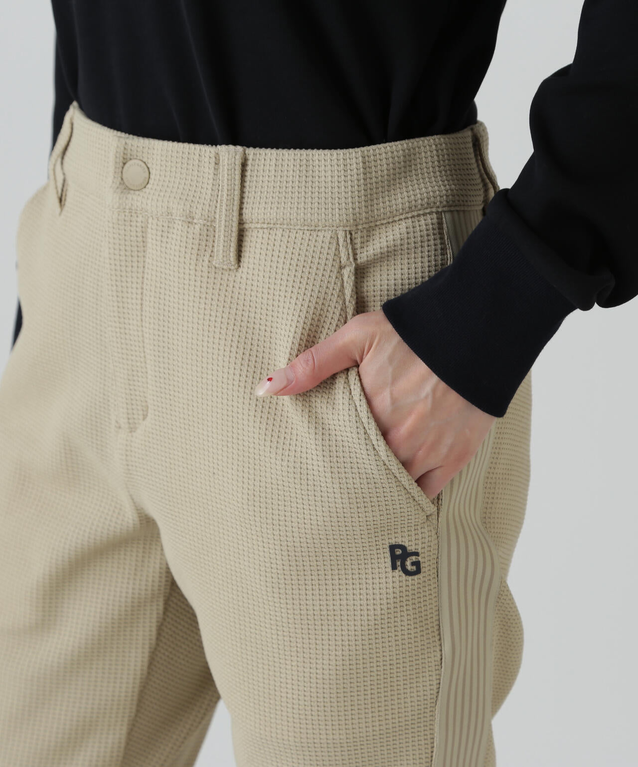 杢ワッフルパンツ