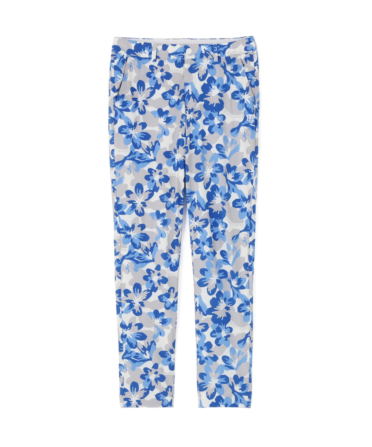 Peストレッチドビー中綿パンツ <ラフ花ロゴ小柄>