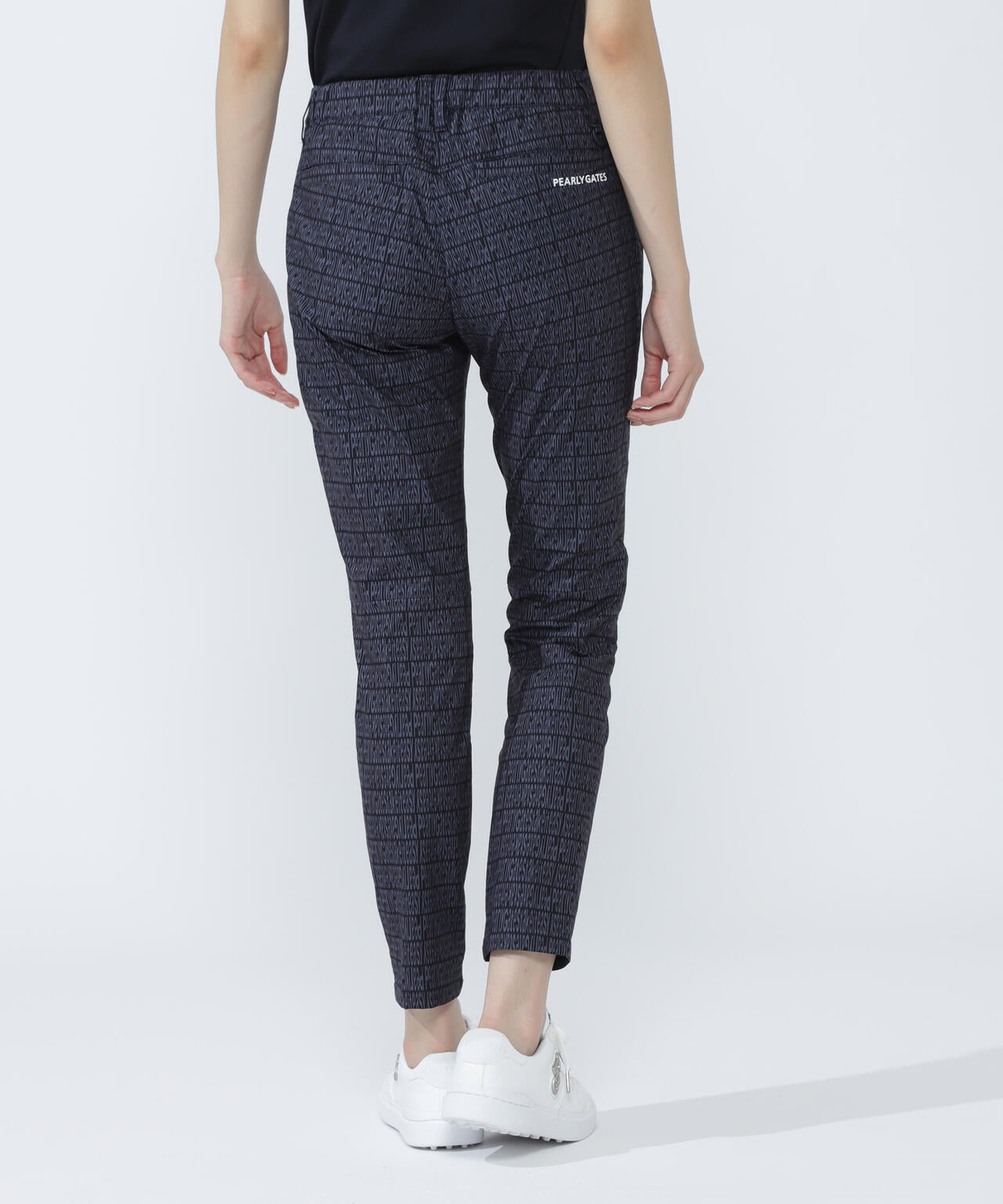 ロゴ組織柄プリントパンツ