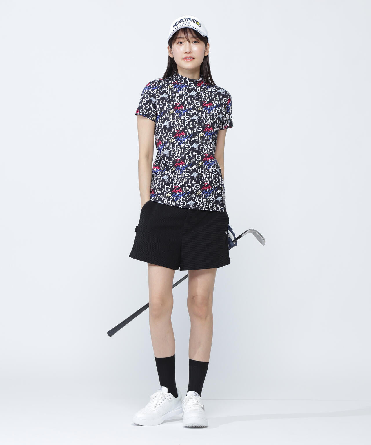 Peワッフル調ブリスターショートパンツ