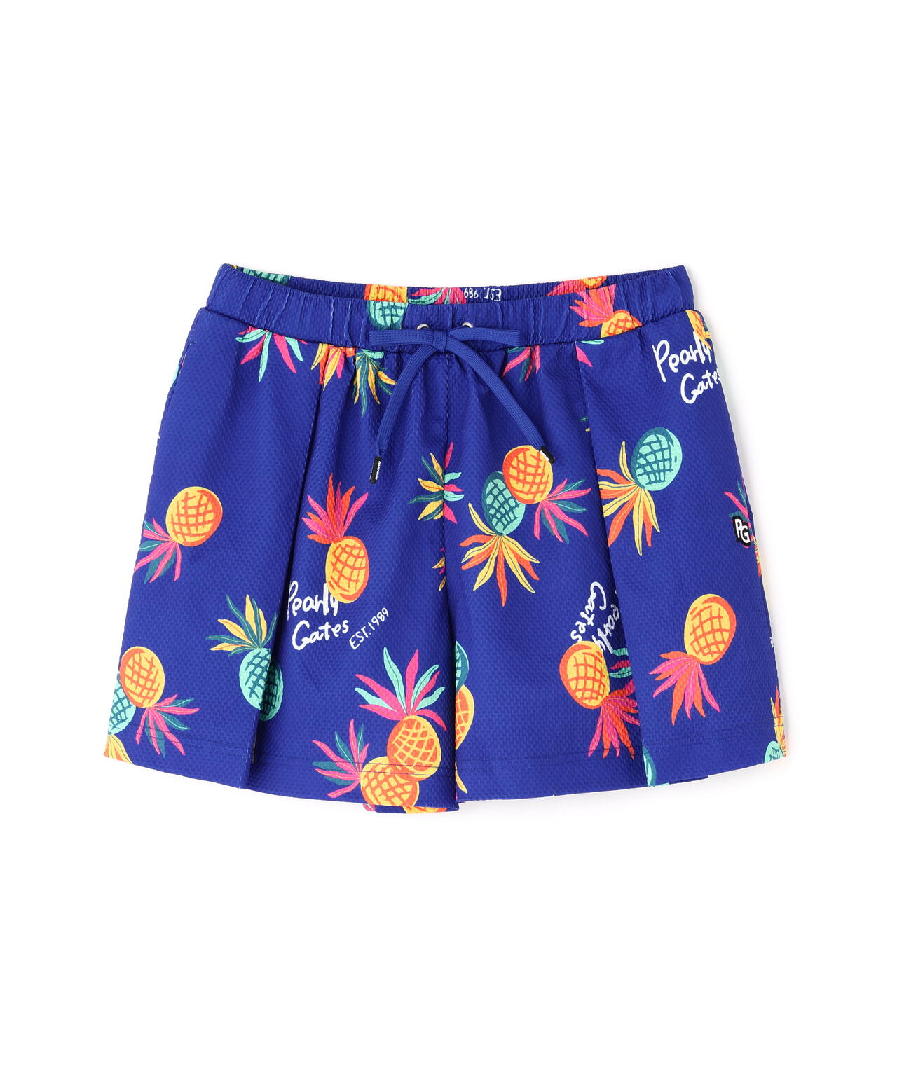 46G75d PBTドビーショートパンツ <パイナップルアート柄>