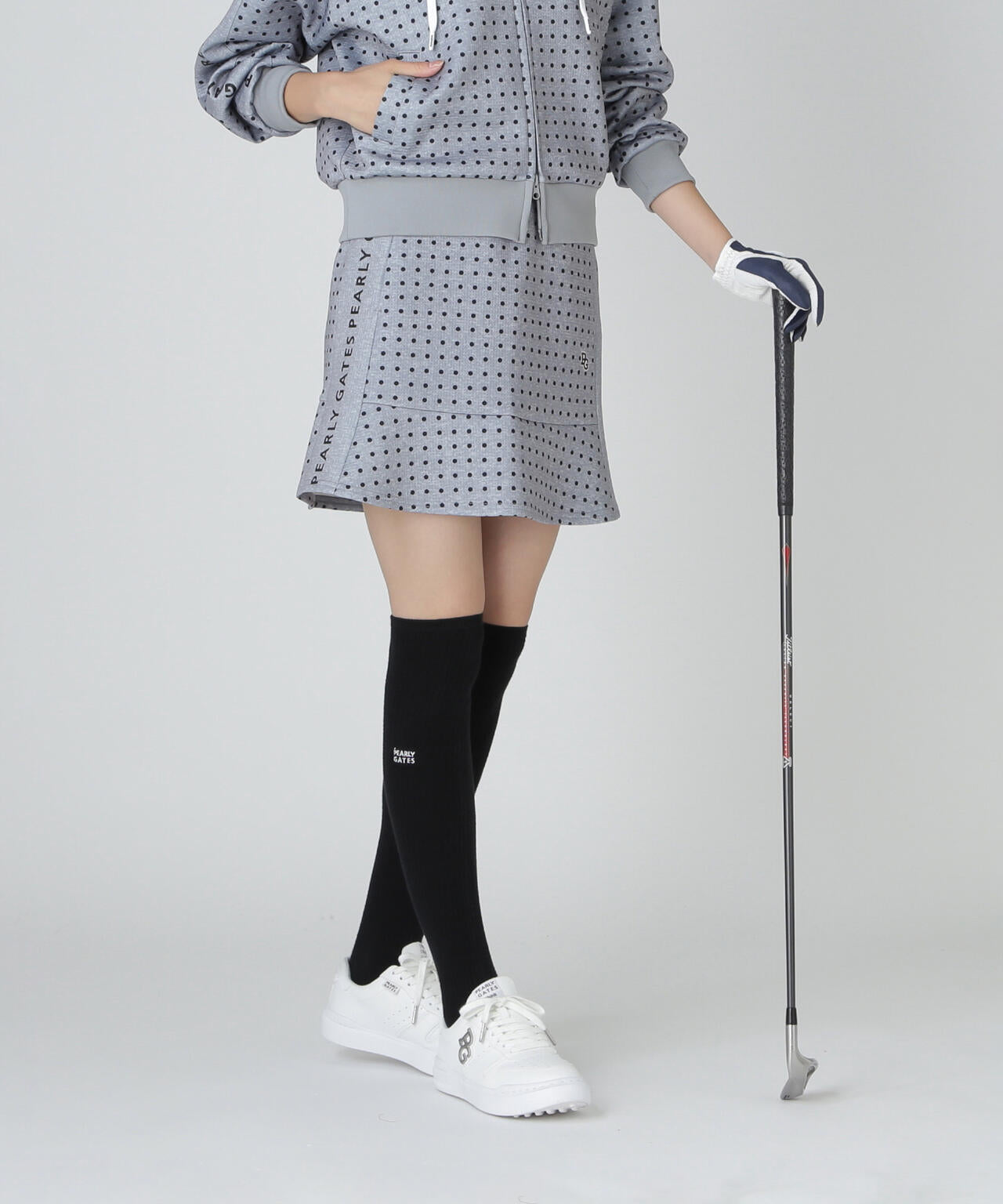 ダブルフェイススカート <ミニドット柄>