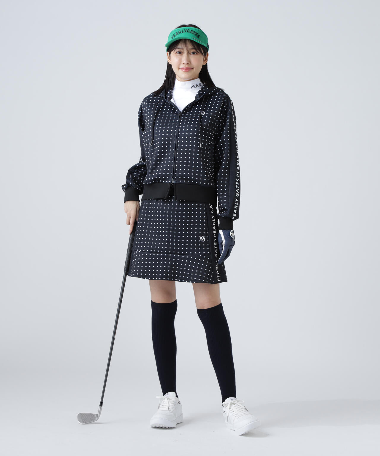 ダブルフェイススカート <ミニドット柄>