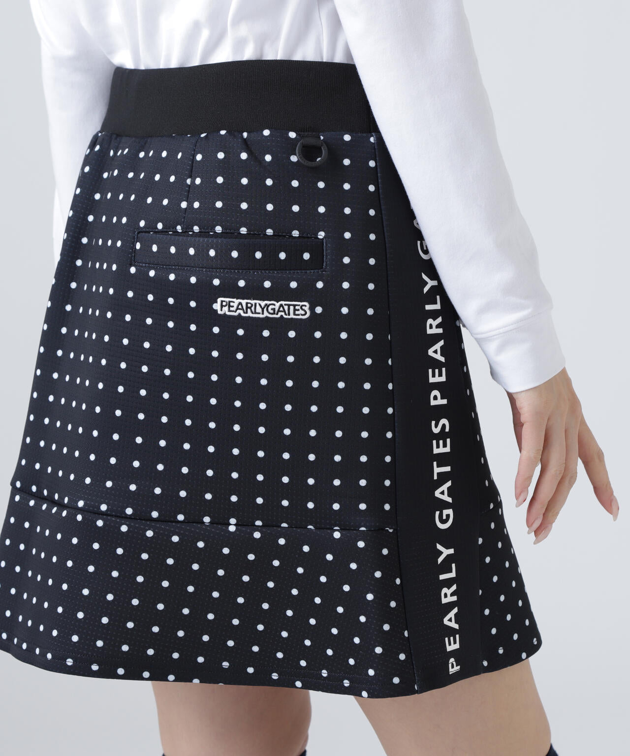 ダブルフェイススカート <ミニドット柄>