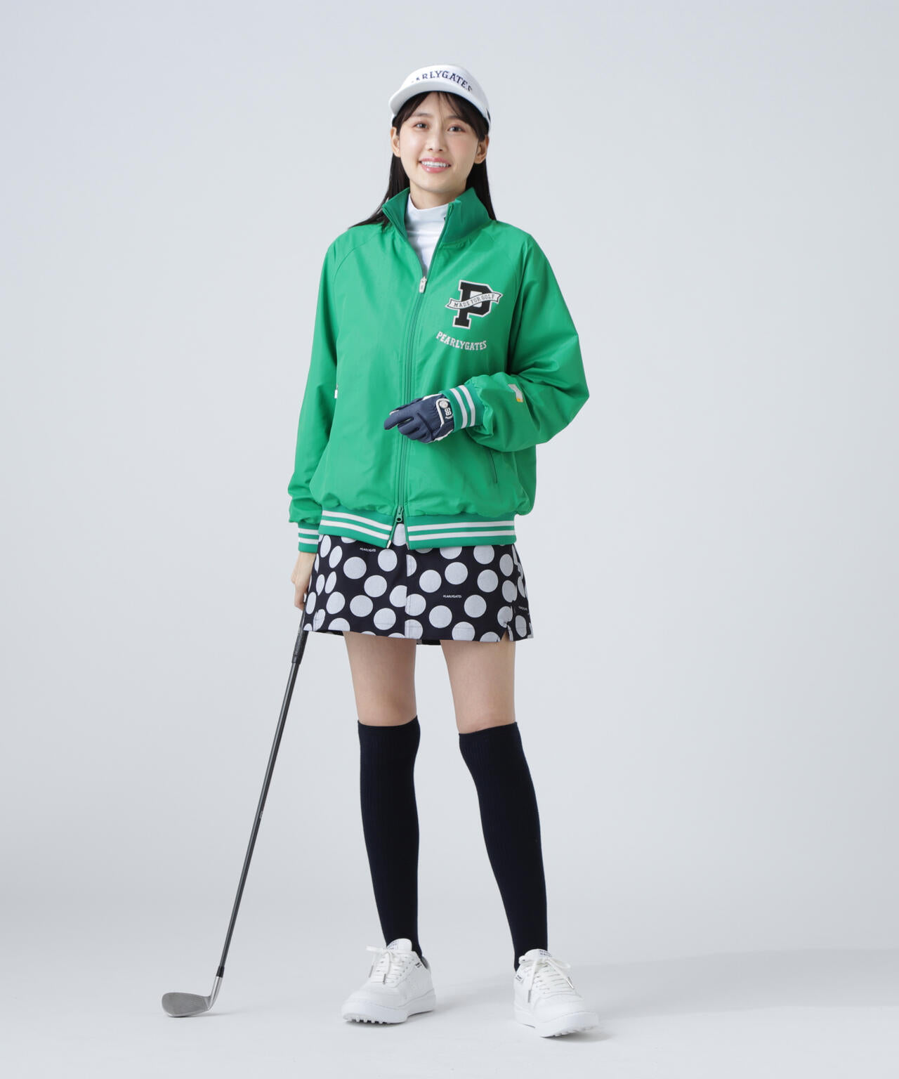 C/Peストレッチドビーツイルスカート <ランダムドット柄>